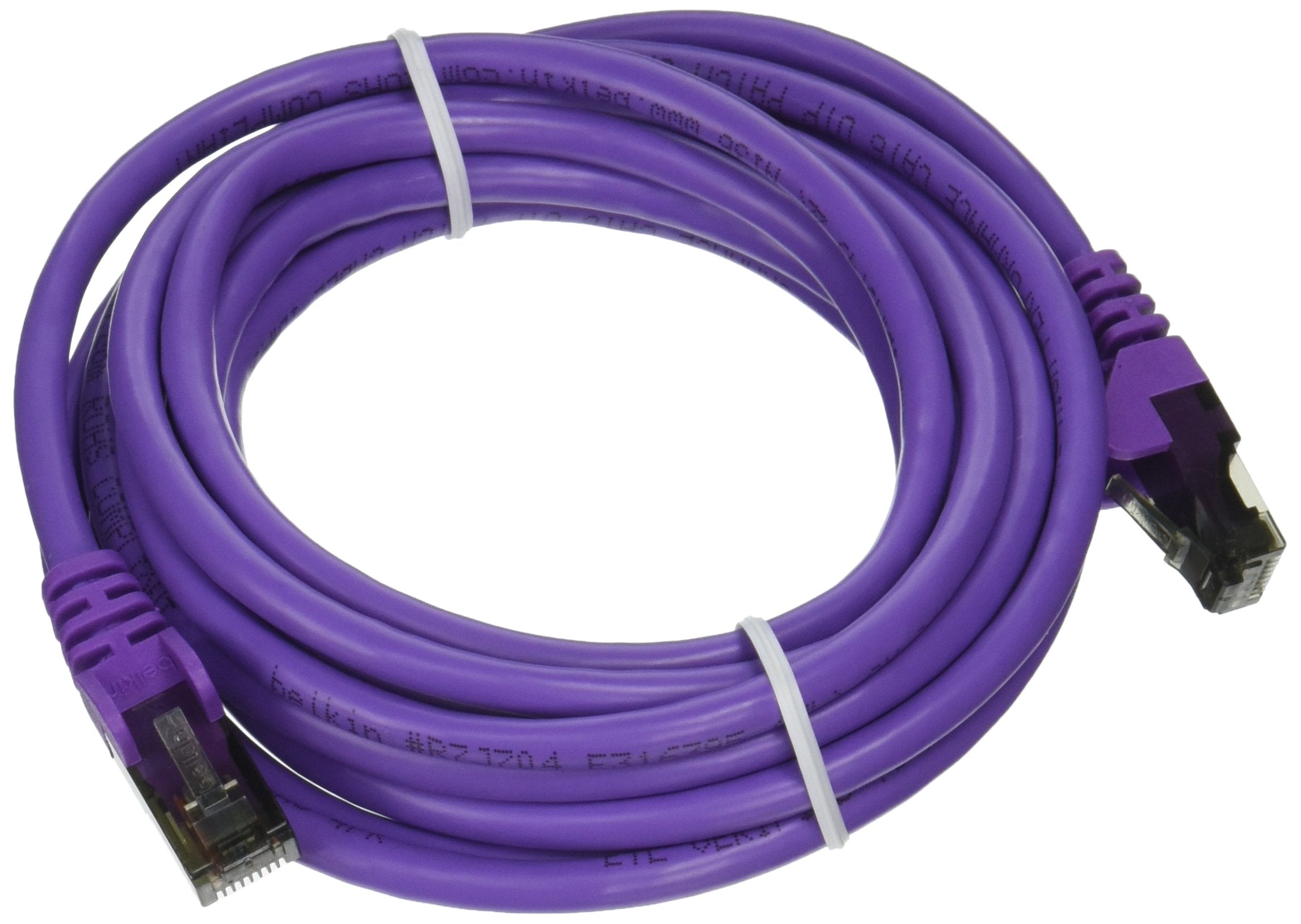 Belkin Components A3L980 10 Pur S 10Ft Cat6 Purple Snagless Patch Cable