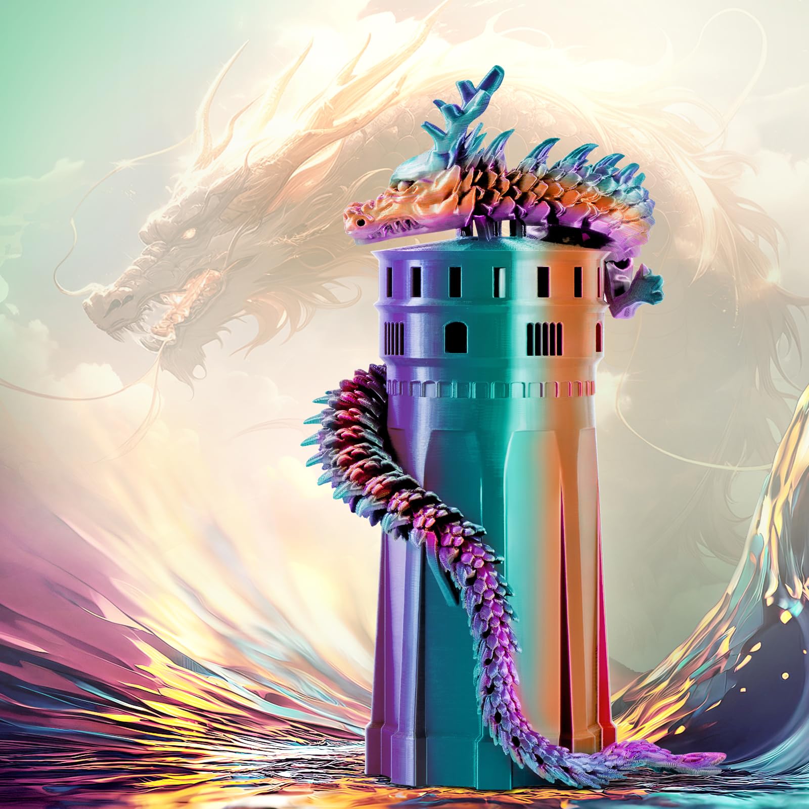 Eryone Silk Tri Color Pla Filament 3D Printer 1.75Mm +/  0.03Mm, Multicolor Filament Tricolor Pla 1Kg(2.2Lbs) Cardboard Spool, P