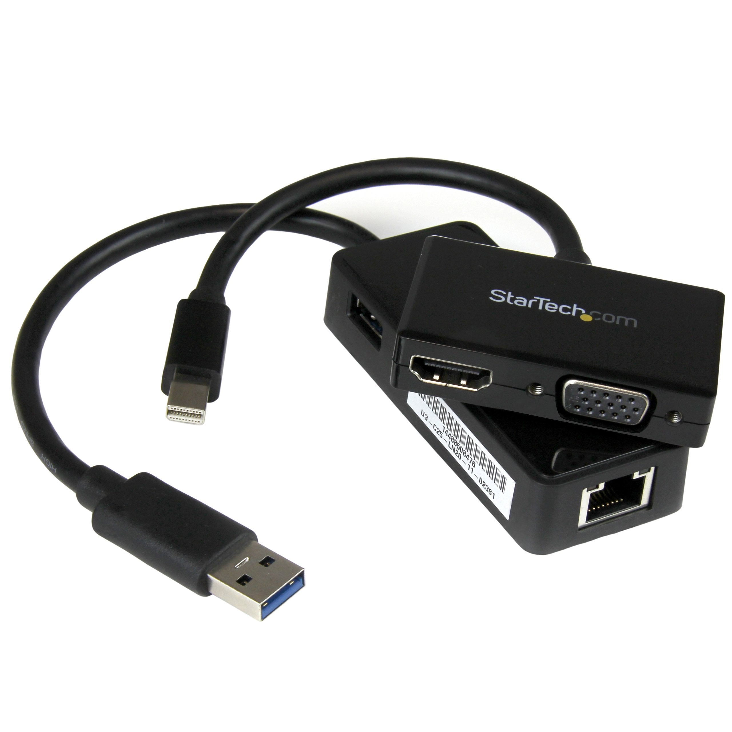 Startech.Com 2 In 1 Accessory Kit For Surface And Surface Pro 4   Mdp To Hdmi / Vga   Usb 3.0 Gbe   Works With Surface Pro 3 And