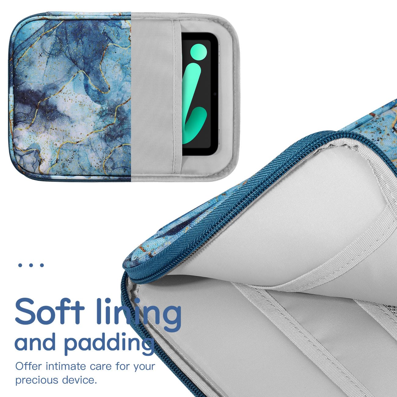 Dadanism 8-9 Inch Tablet Sleeve Bag Carrying Case For Ipad Mini 7Th/6Th 8.3 2024/2021, Ipad Mini 5/4/3/2/1 7.9, Galaxy Tab A7 Li