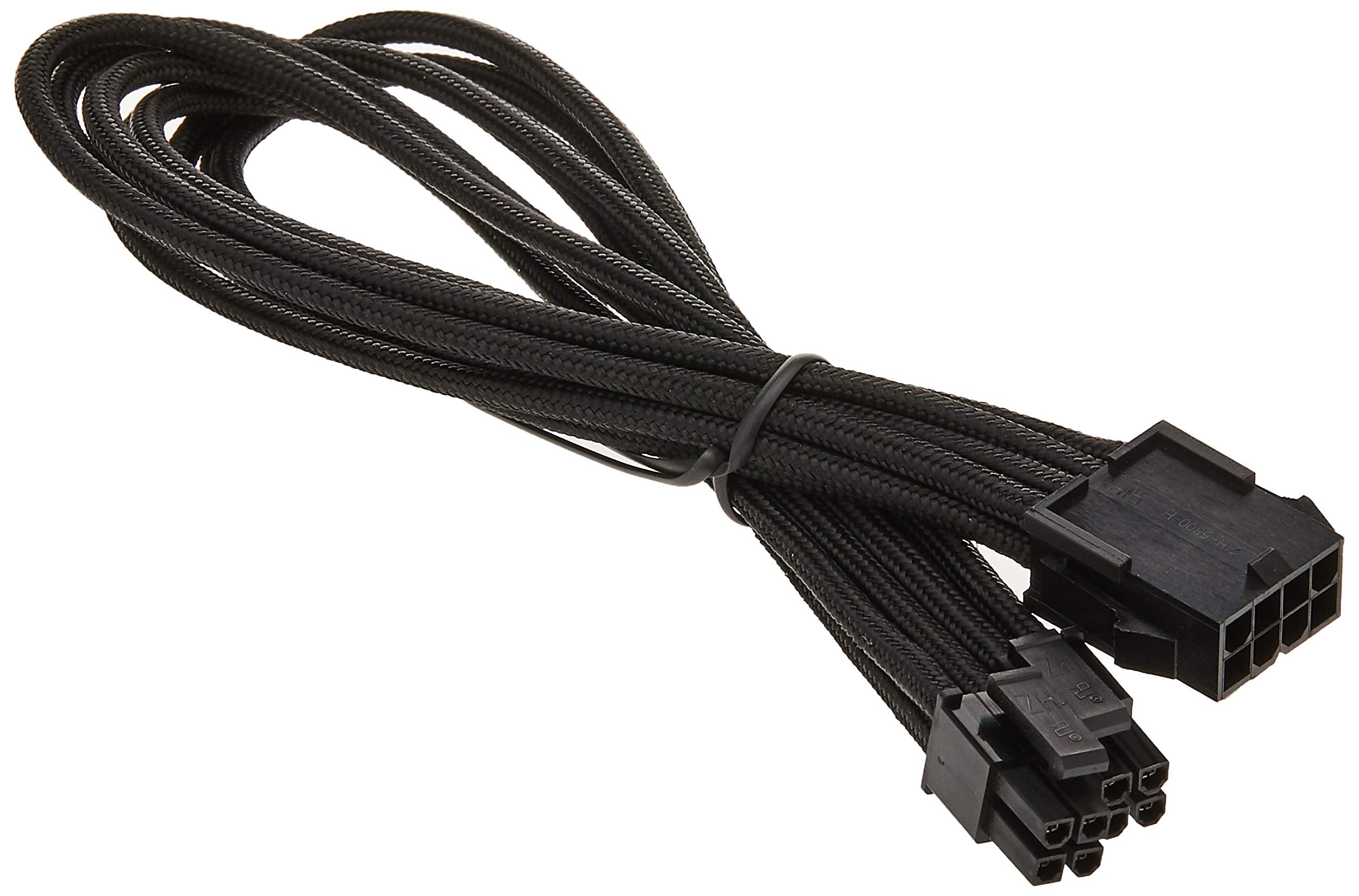 Silverstone Tek Sleeved Extension Power Supply Cable with 1 x 8-Pin to EPS12V 8-Pin Connector (PP07-EPS8B)