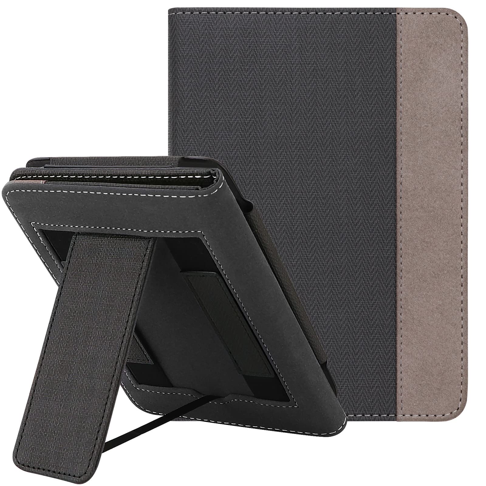 Walnew Stand Case For 6    All New Kindle (2022 Release), Multi Viewing Stand Cover Flip Case With Two Hand Straps And Auto Slee