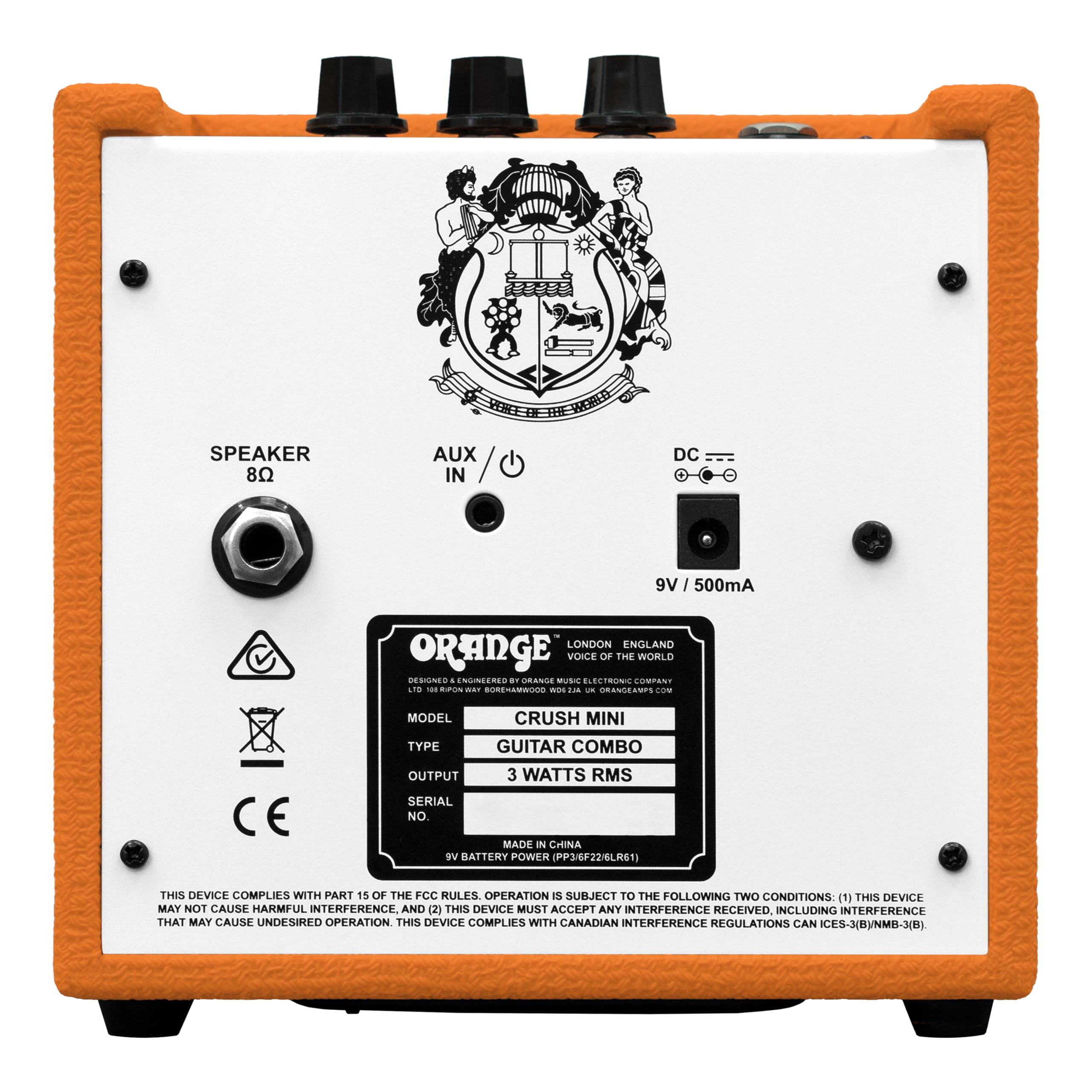 Orange Crush Mini 3 Watt Micro Amp, Orange