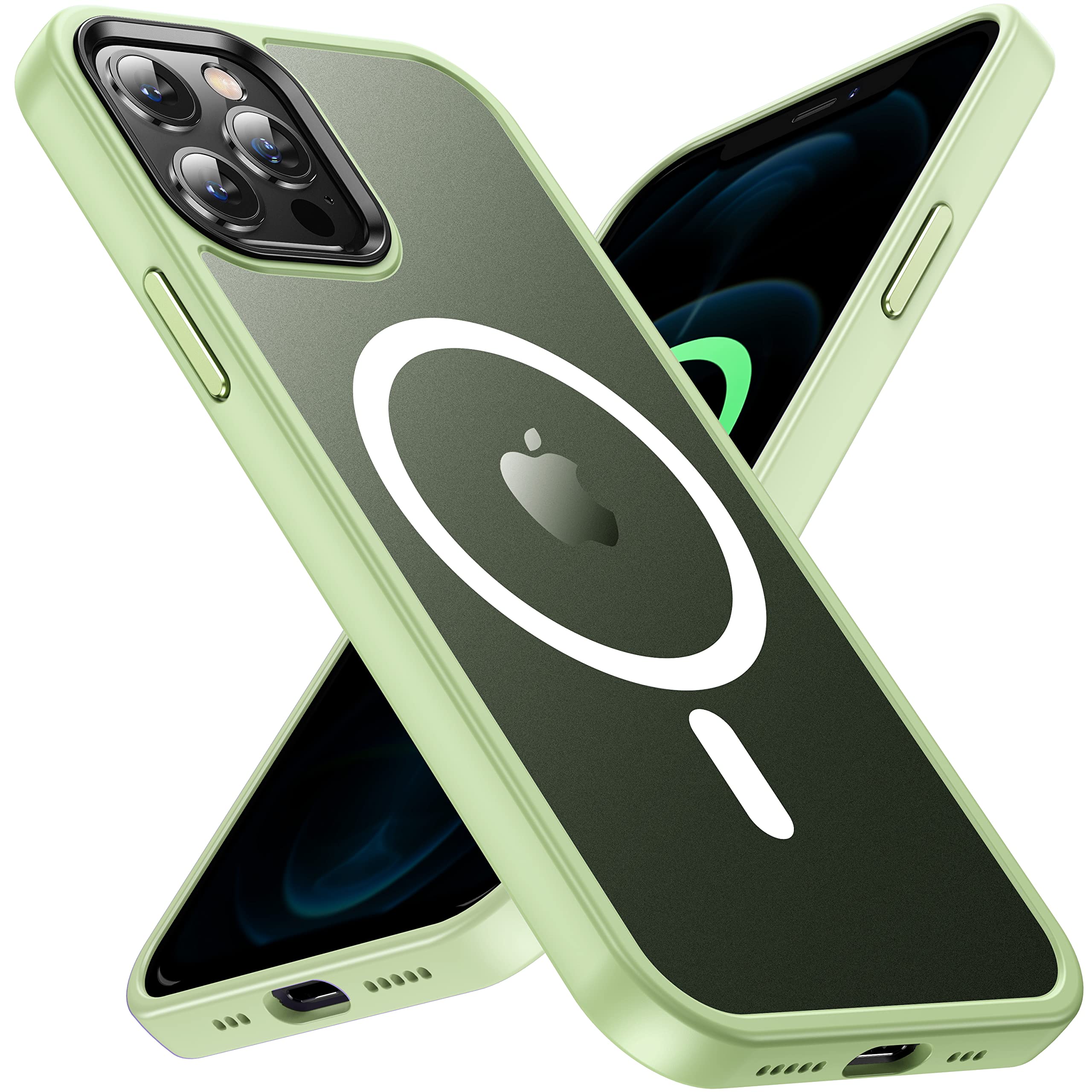 Casequue Magnetic Case For Iphone 12 Pro Max Case [Military Drop Protection] [Compatible With Magsafe] Anti Fingerprint Shockpro