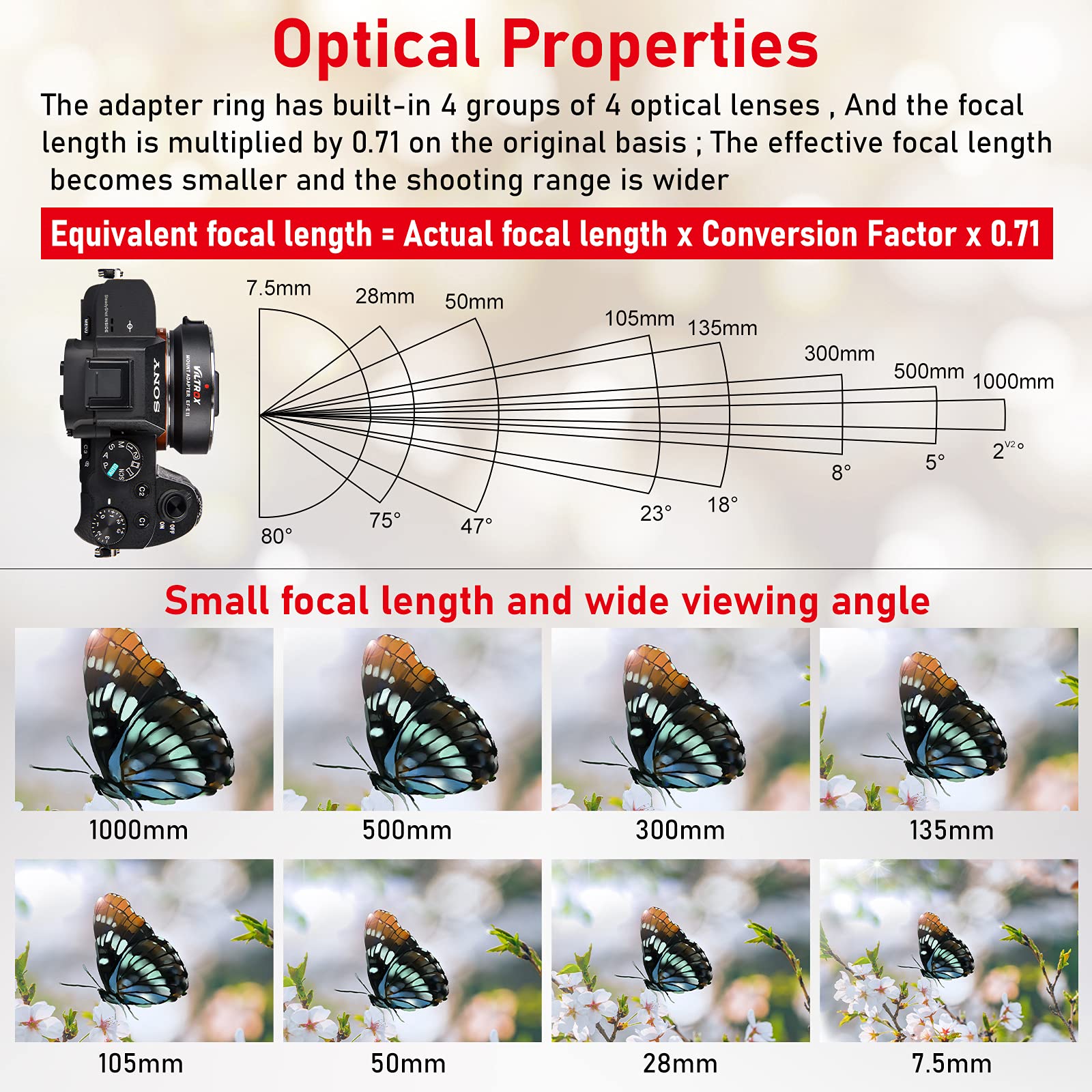 Viltrox Ef-E Ii 0.71X Auto Focus Reducer Speed Booster Adapter For Canon Ef To Sony E-Mount Camera A9 A7R Iii A7R Ii A7Iii A7S A