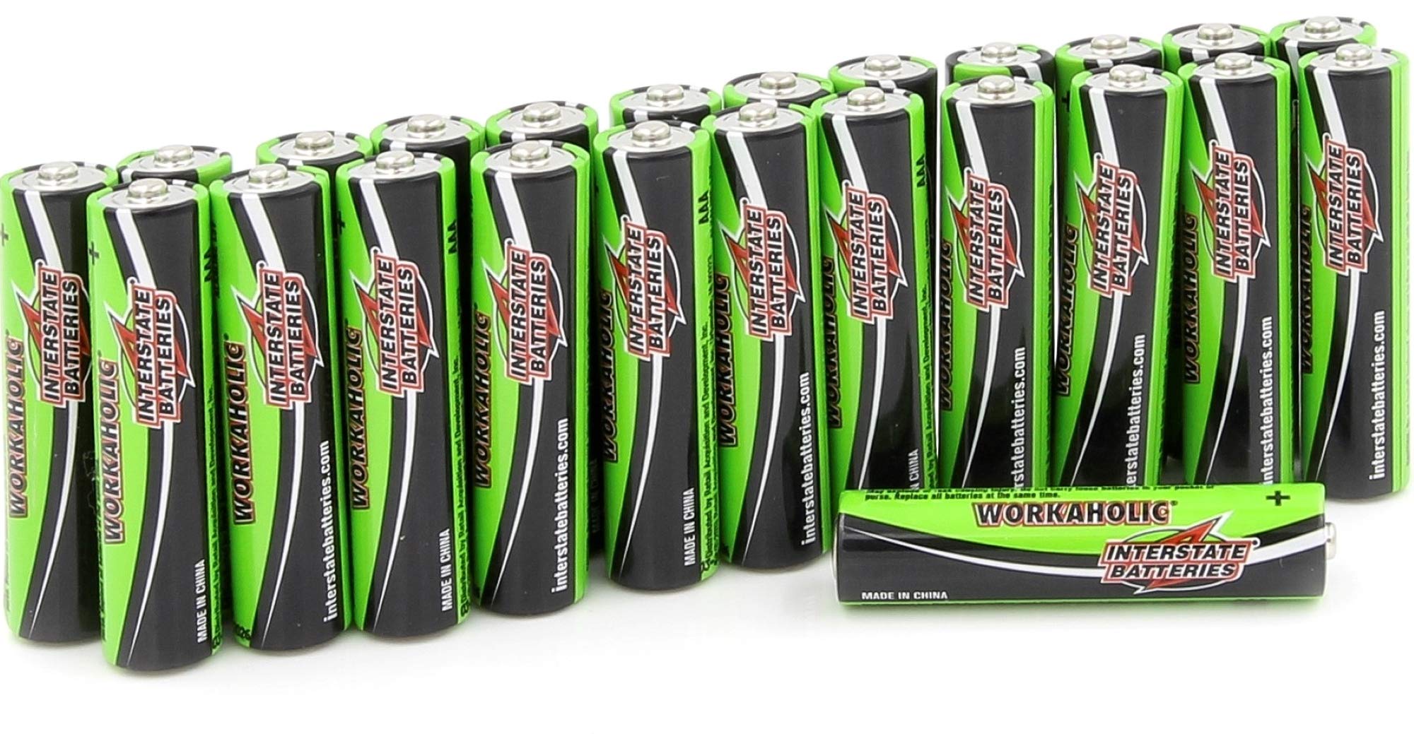 Interstate Batteries Aaa Alkaline Battery (24 Pack) All Purpose 1.5V High Performance Batteries   Workaholic (Dry0075)