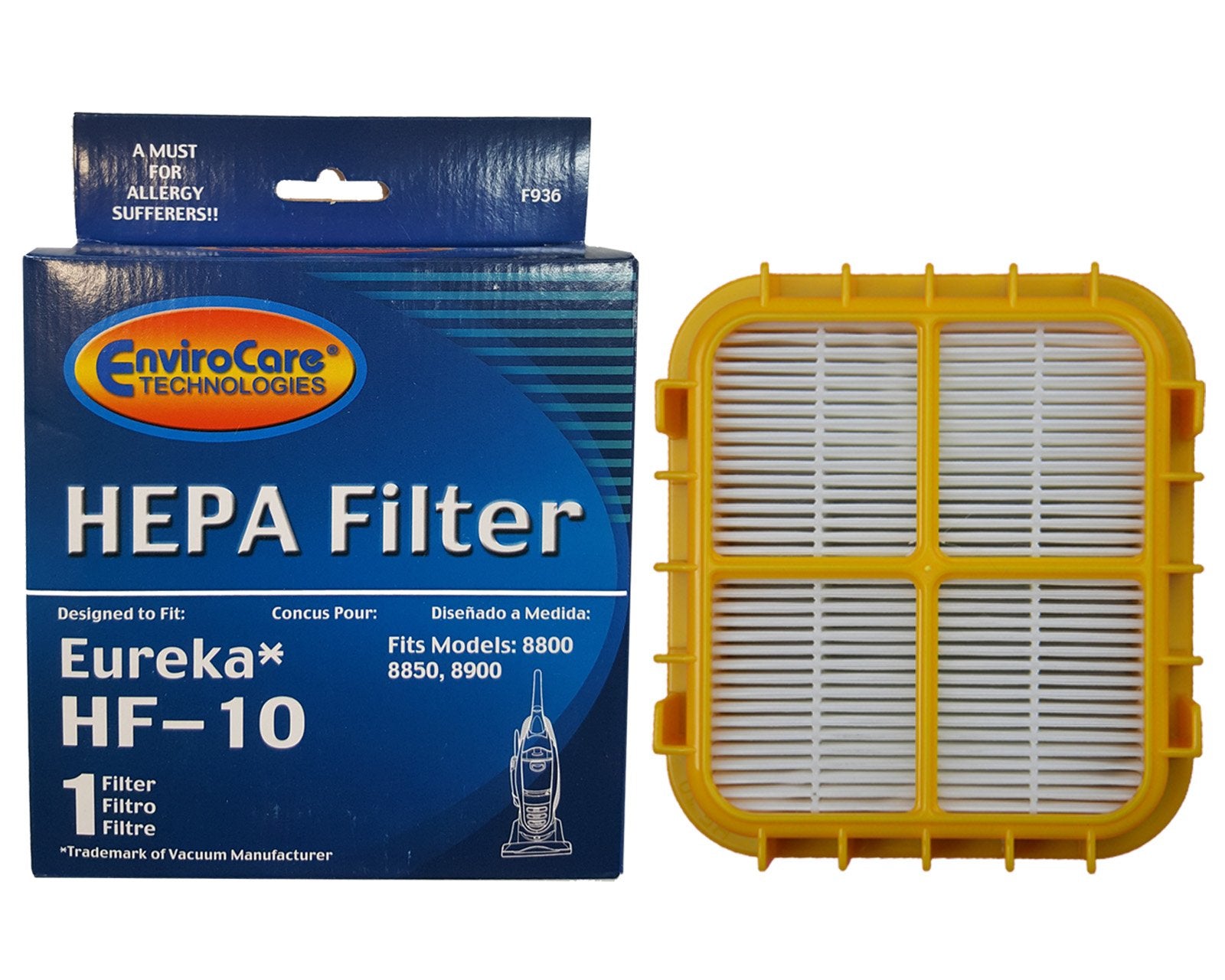 Envirocare Replacement Premium Hepa Filter Designed To Fit Eureka Hf 10 Upright Vacuums