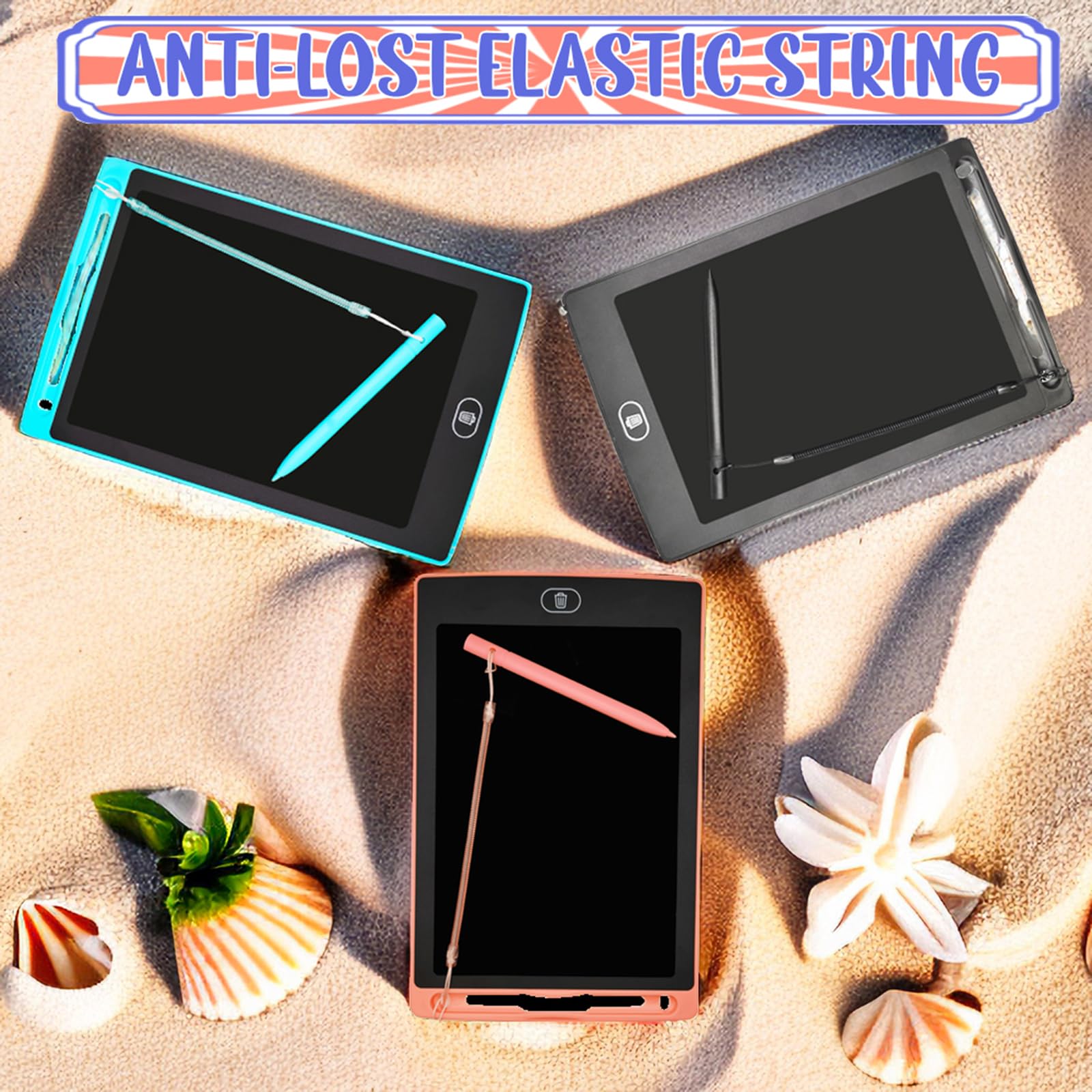 Doffice 4.5 Inch Colorful Replacement Pens For Doodle Board, Lcd Writing Tablet, Drawing Pad, Electronic Writing Board (Pink/Blu