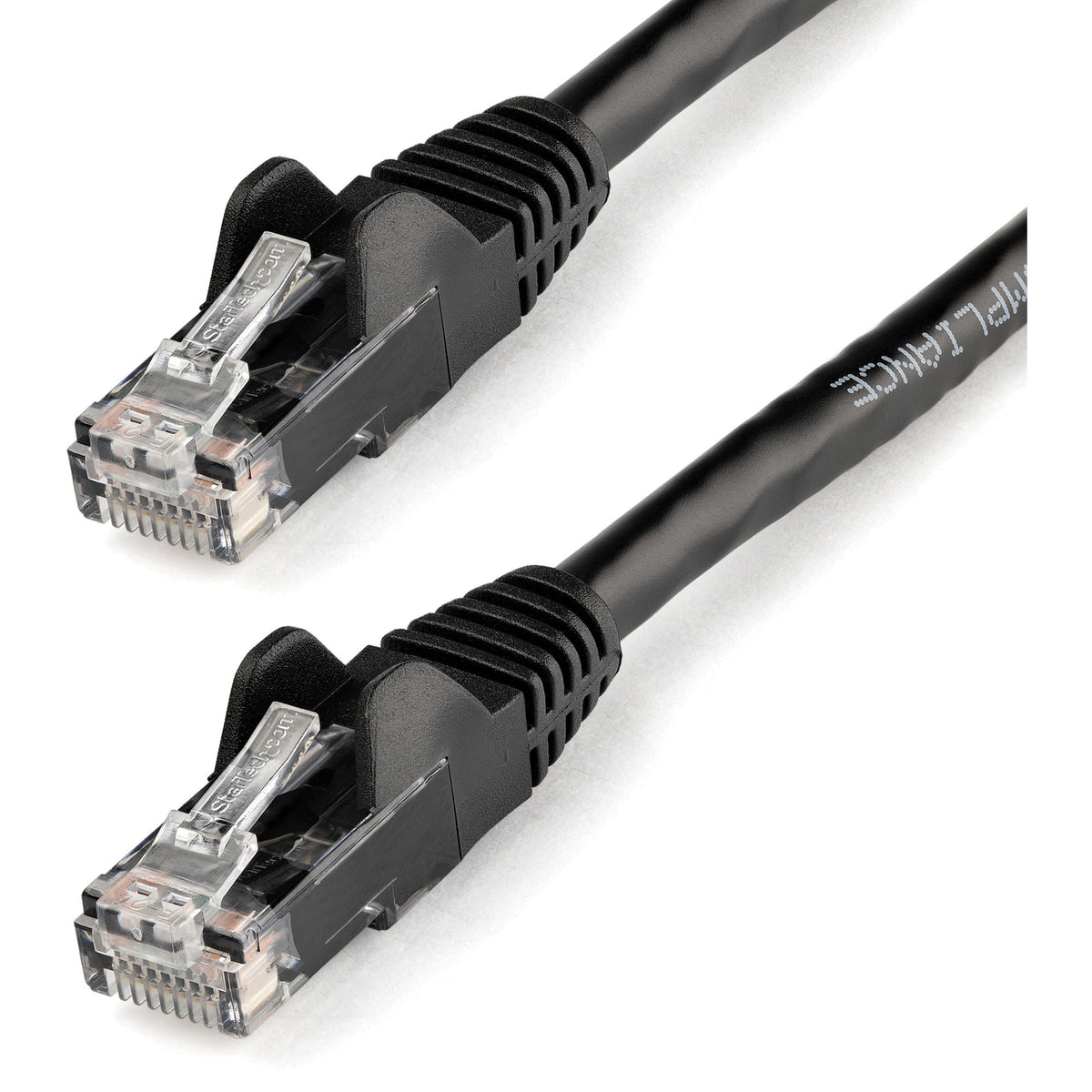 Startech.Com 50Ft Cat6 Ethernet Cable   Black Cat 6 Gigabit Ethernet Wire  650Mhz 100W Poe Rj45 Utp Network/Patch Cord Snagless 