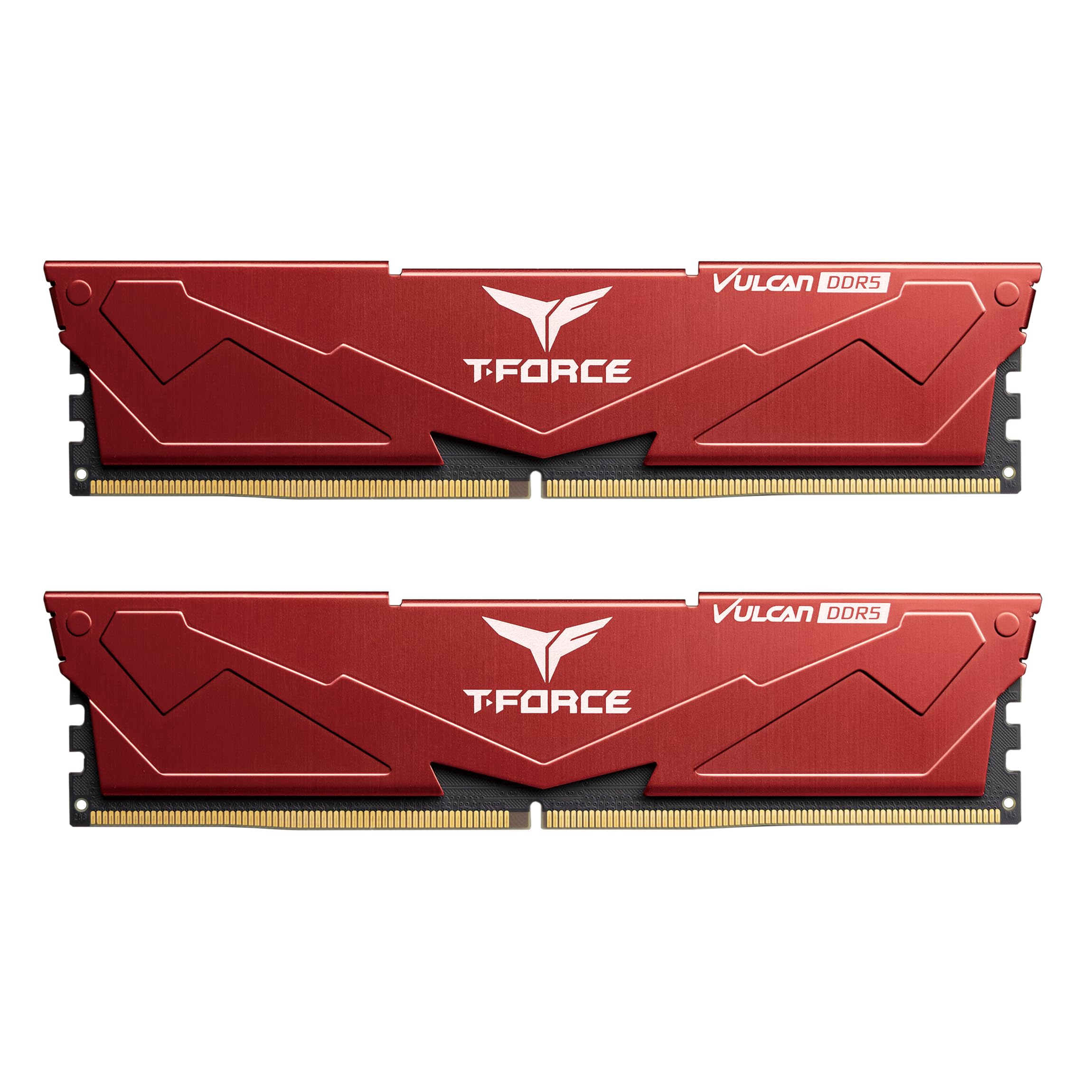 Teamgroup T Force Vulcan Ddr5 32Gb (2X16Gb) 6000Mhz (Pc5 48000) Cl38 Intel Xmp 3.0 & Amd Expo Compatible Desktop Memory Module R