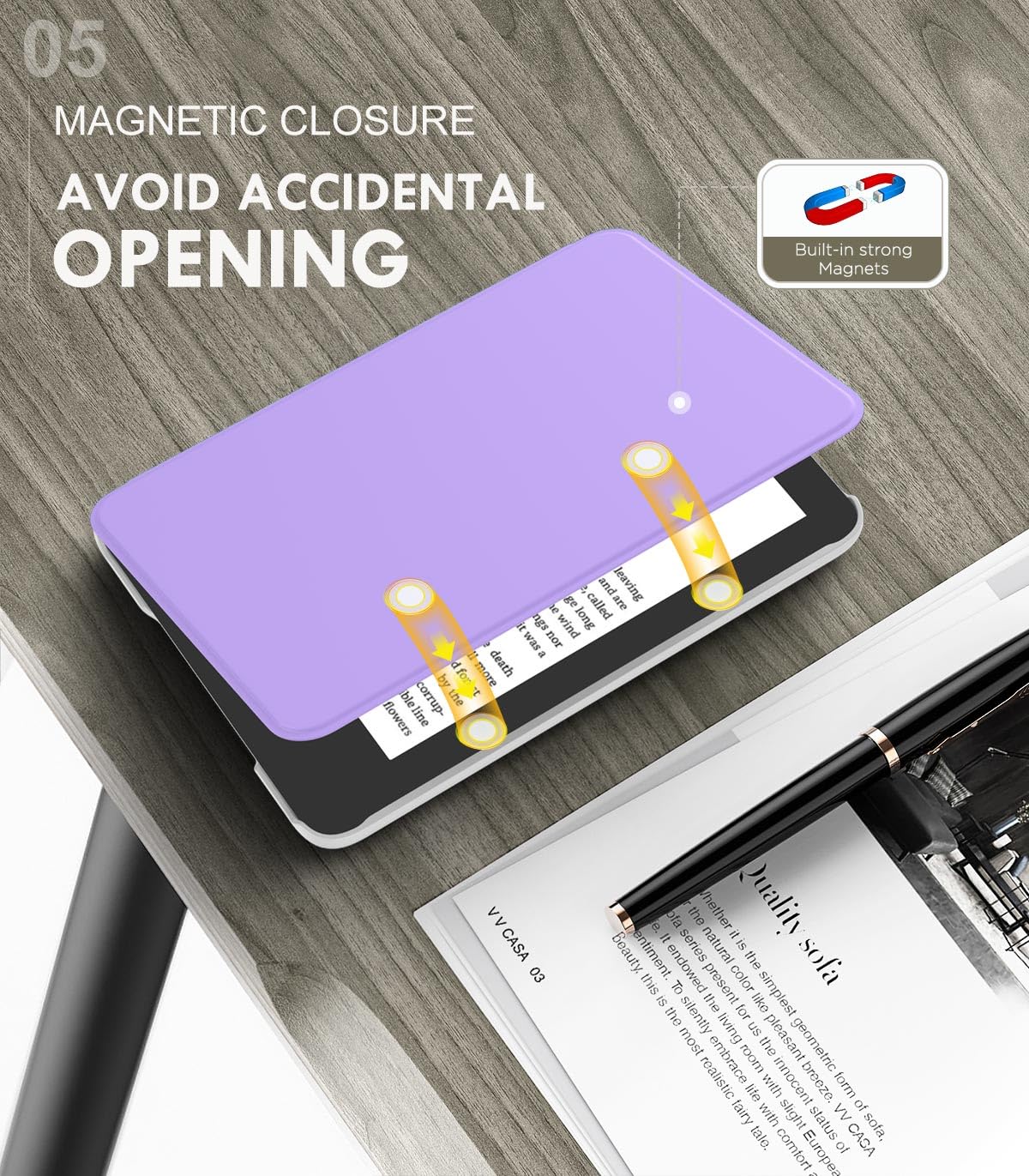 Moko Case Fits 6'' All New Kindle (11Th Generation 2022 Release), Lightweight Shell Cover Full Protection With Auto Wake/Sleep F