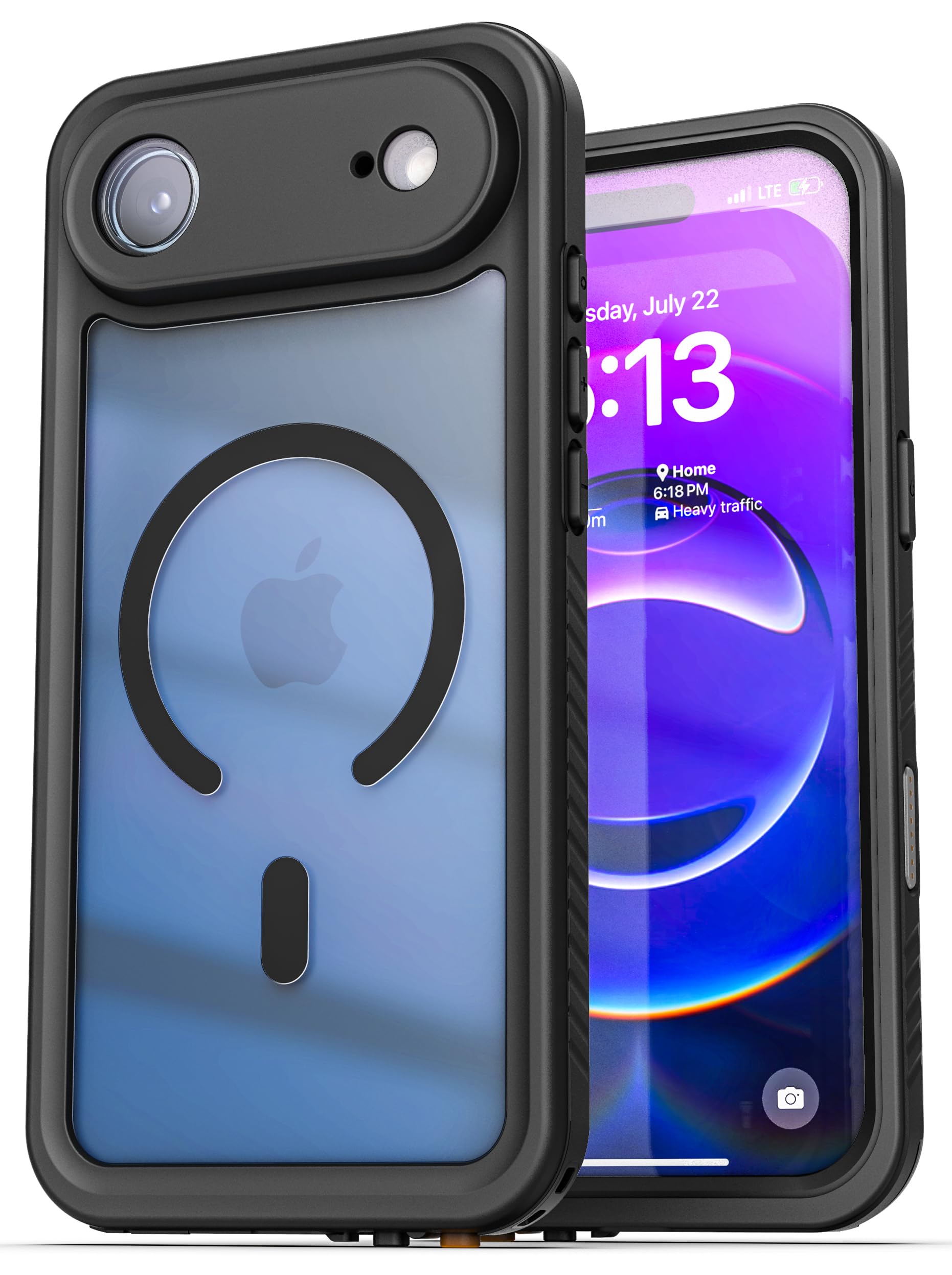 ENCASED for iPhone Air Waterproof Case with Camera Control Capture Button [IP-68] Full Body Protection with Built-in Screen Prot