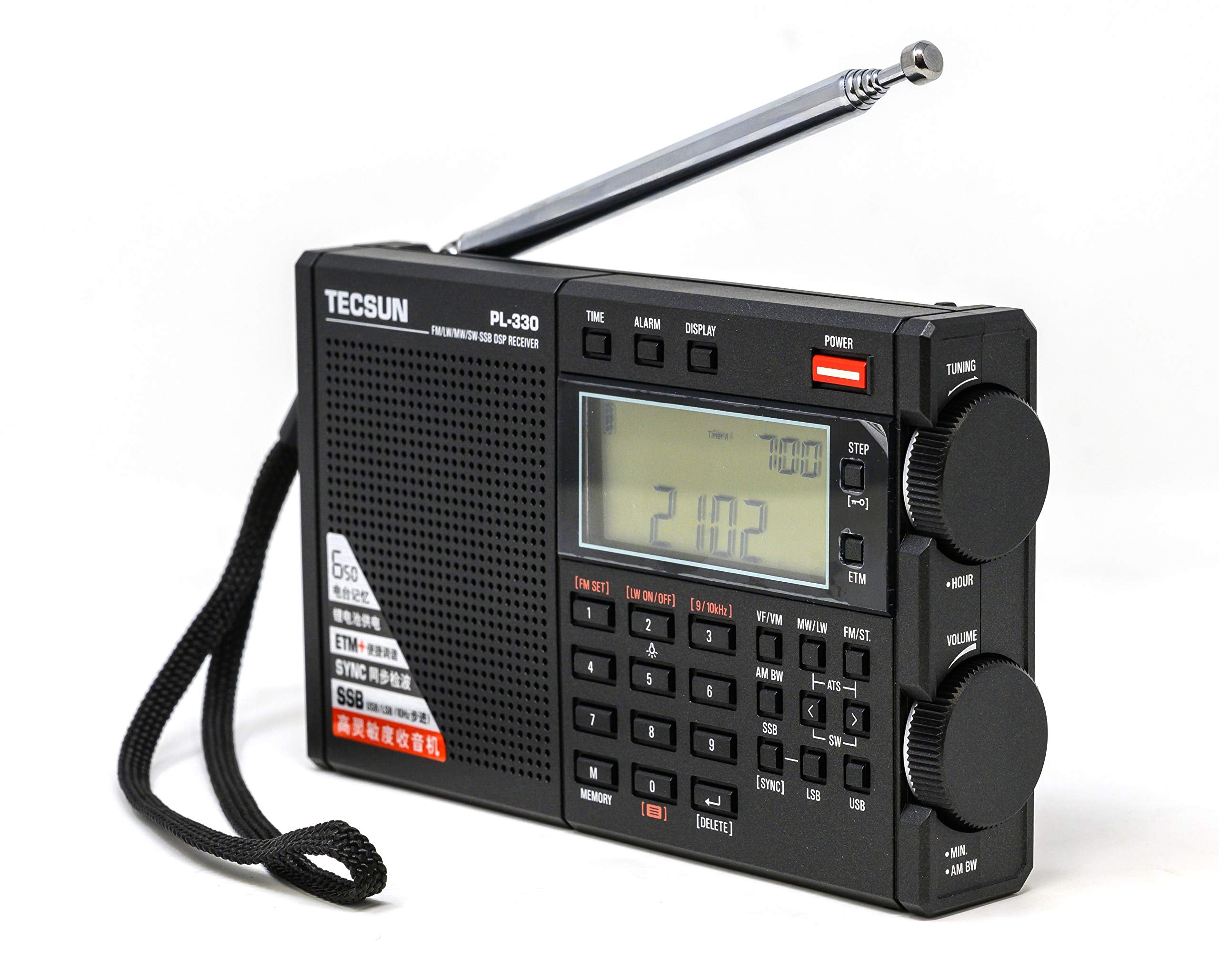 Tecsun Digital Pl330 Am/Fm/Lw/Sw Worldband Radio With Single Side Band Receiver