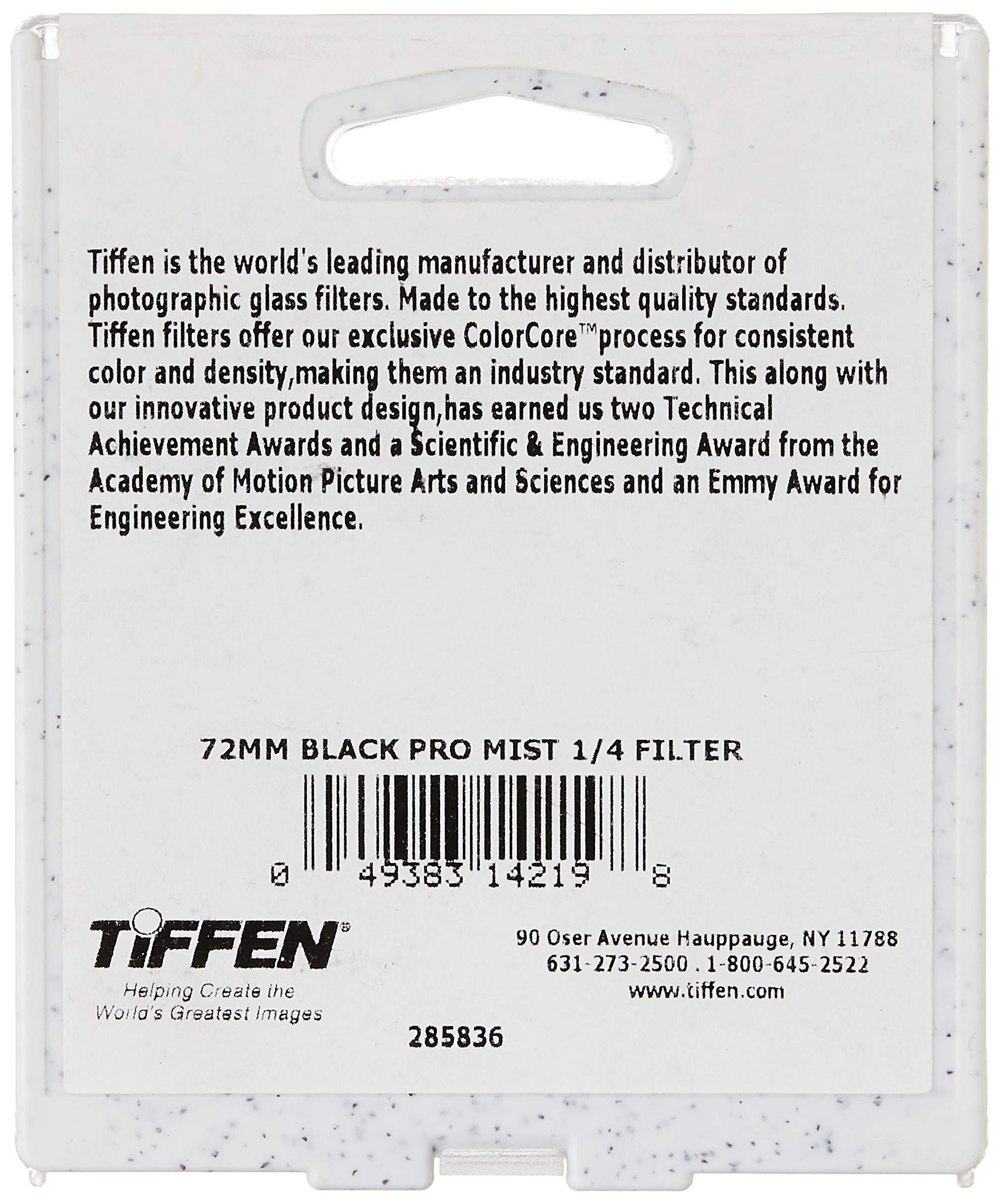 Tiffen 72Bpm14 72Mm Black Pro-Mist 1/4 Diffusion Camera Filter