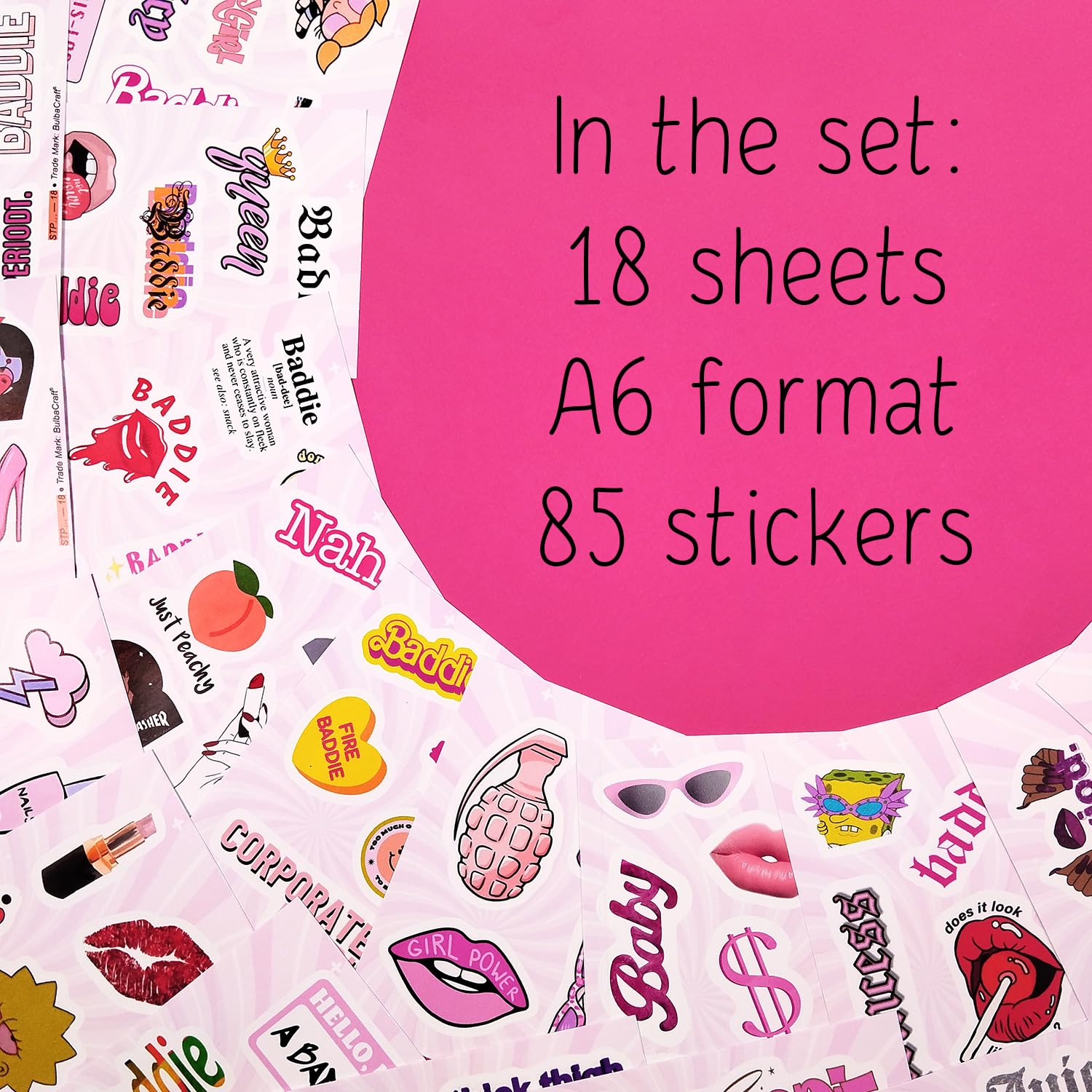 Baddie Stickers And Laptop Decals   Baddie Party Decorations, Baddie Party Favors   Baddie Birthday Gifts For Women   Aesthetic