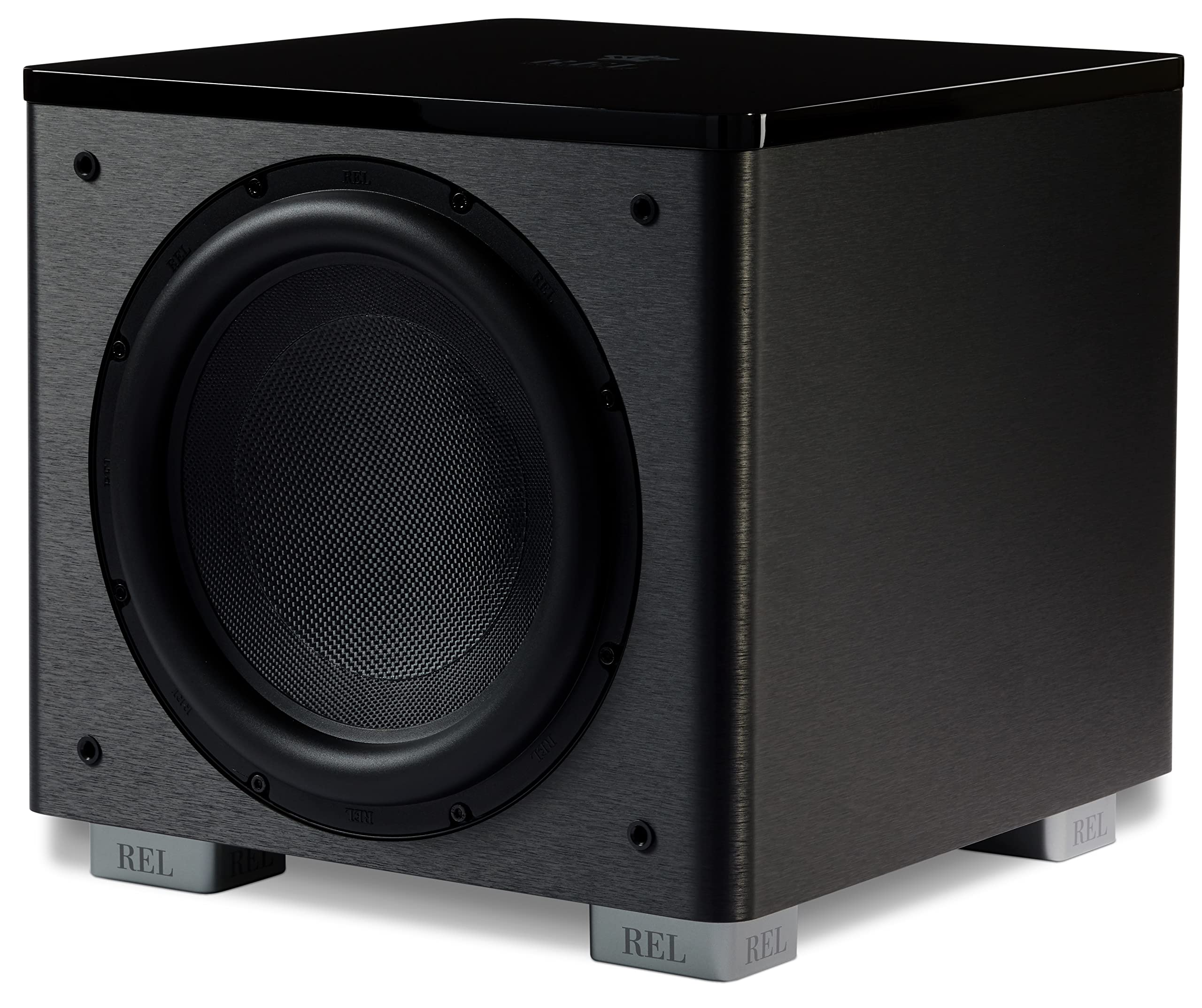 Rel Acoustics Ht/1205 Mkii Subwoofer, Ht Air Wireless Compatible, Line Grained Black Composite