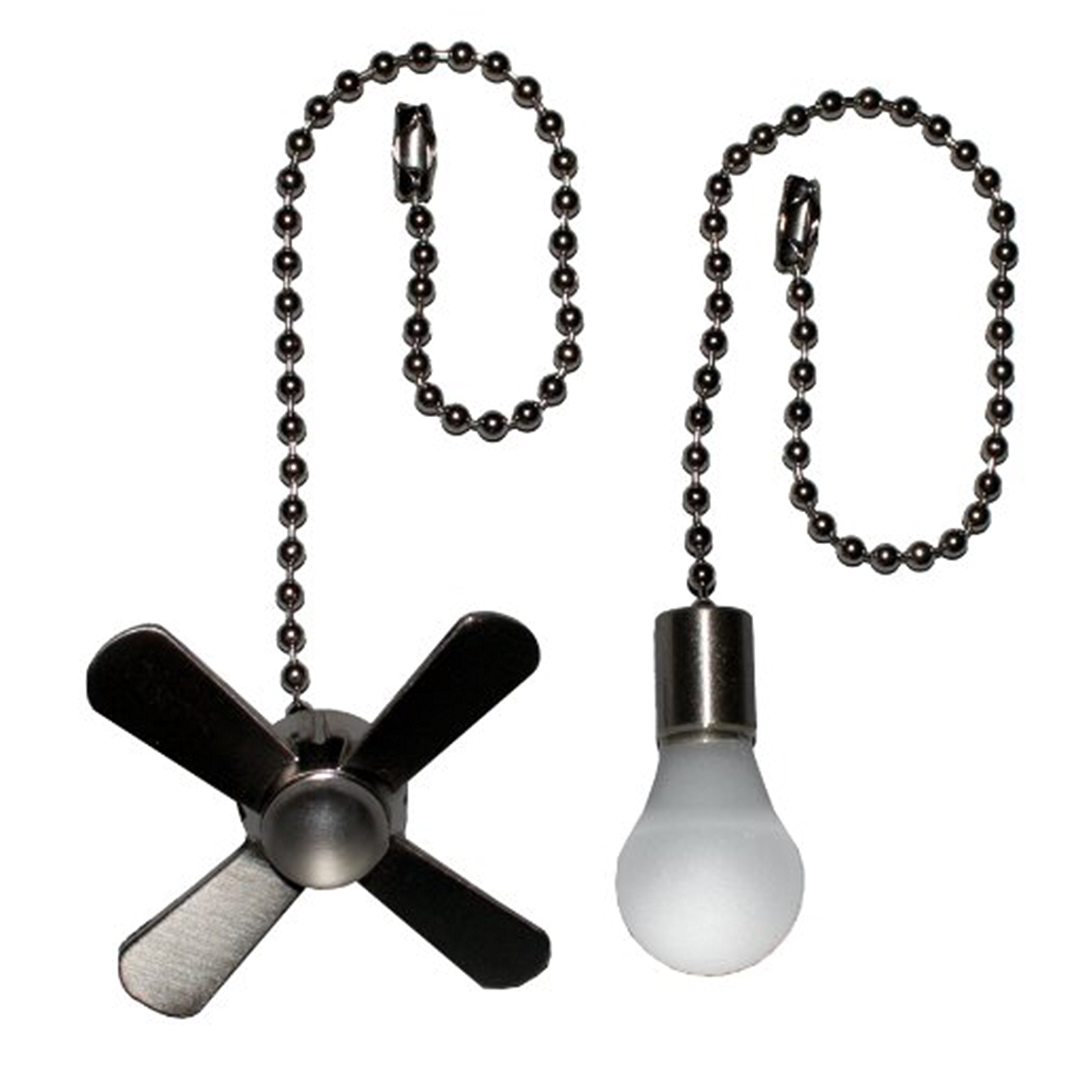 Harbor Breeze 6 In Brushed Nickel Metal Pull Chain