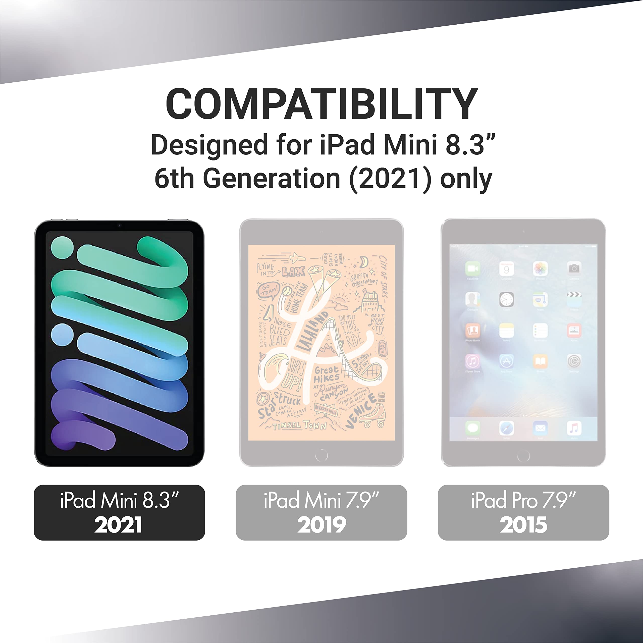 Armorsuit 2 Pack Screen Protector For Ipad Mini 6 Tempered Glass (8.3 Inch, 2021 Release) Edge To Edge Anti Bubble Hd Clear Mili