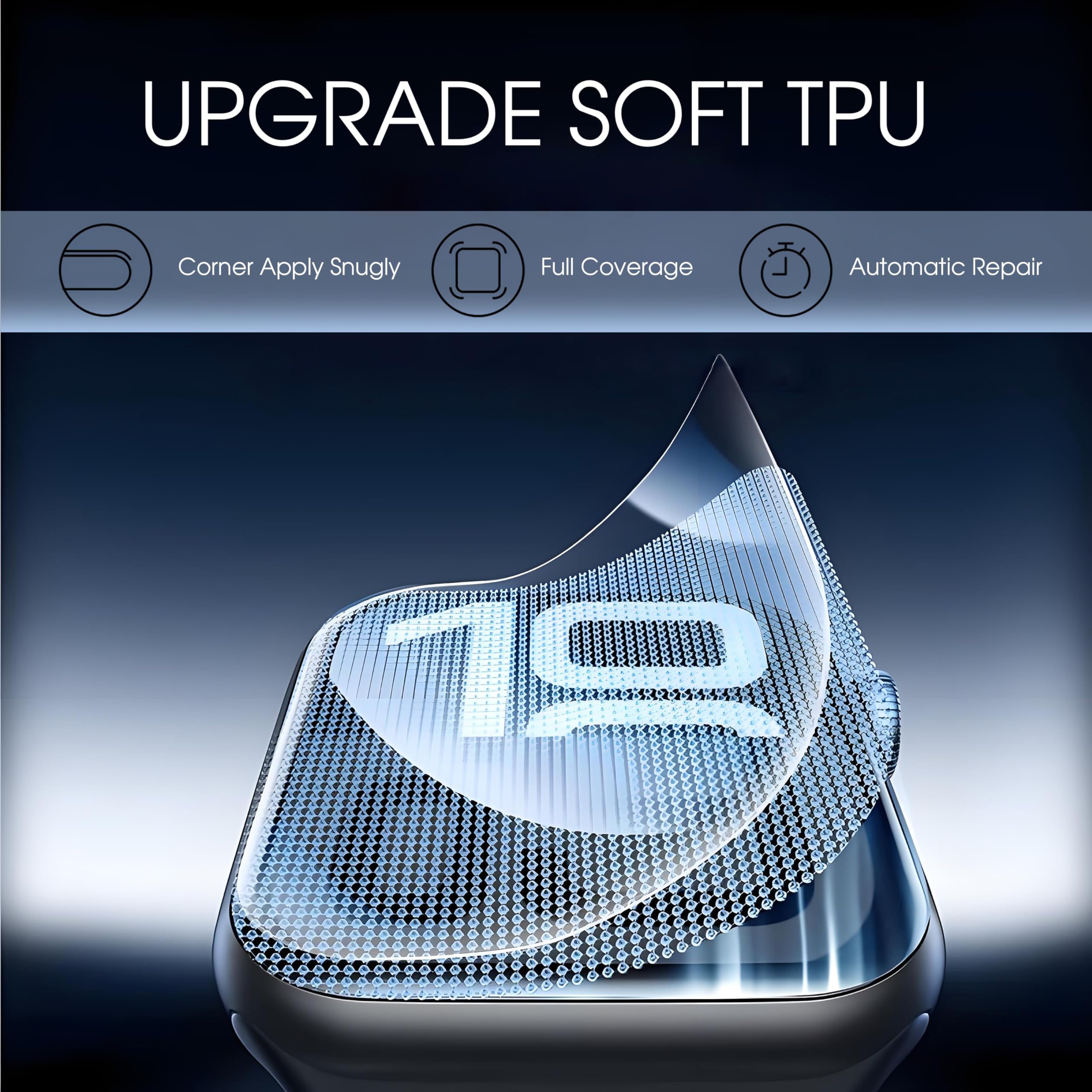 Xijef 7 Packs Tpu Screen Protectors For Apple Watch Series 10 42Mm, Screen Protector For Iwatch S10, With Clear Case,Hd, Bubble-