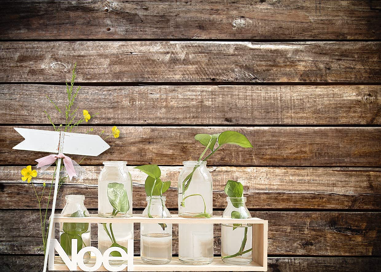 Lywygg 7X5Ft Photography Backdrop Brown Wood Backdrops Photography Wood Floor Wall Background Photographyers Cp 172