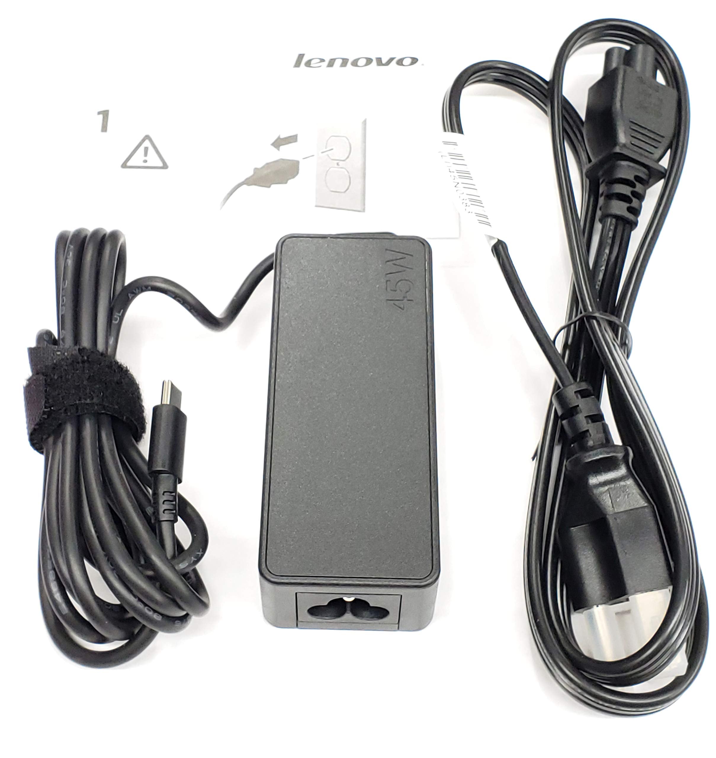 Laptop Charger 45W Watt Usb Type C Ac Power Adapter - Thinkpad Yoga Miix,X280 T480 T480S T580 E480,Miix5 Pro,X1 Carbon 2017 2018