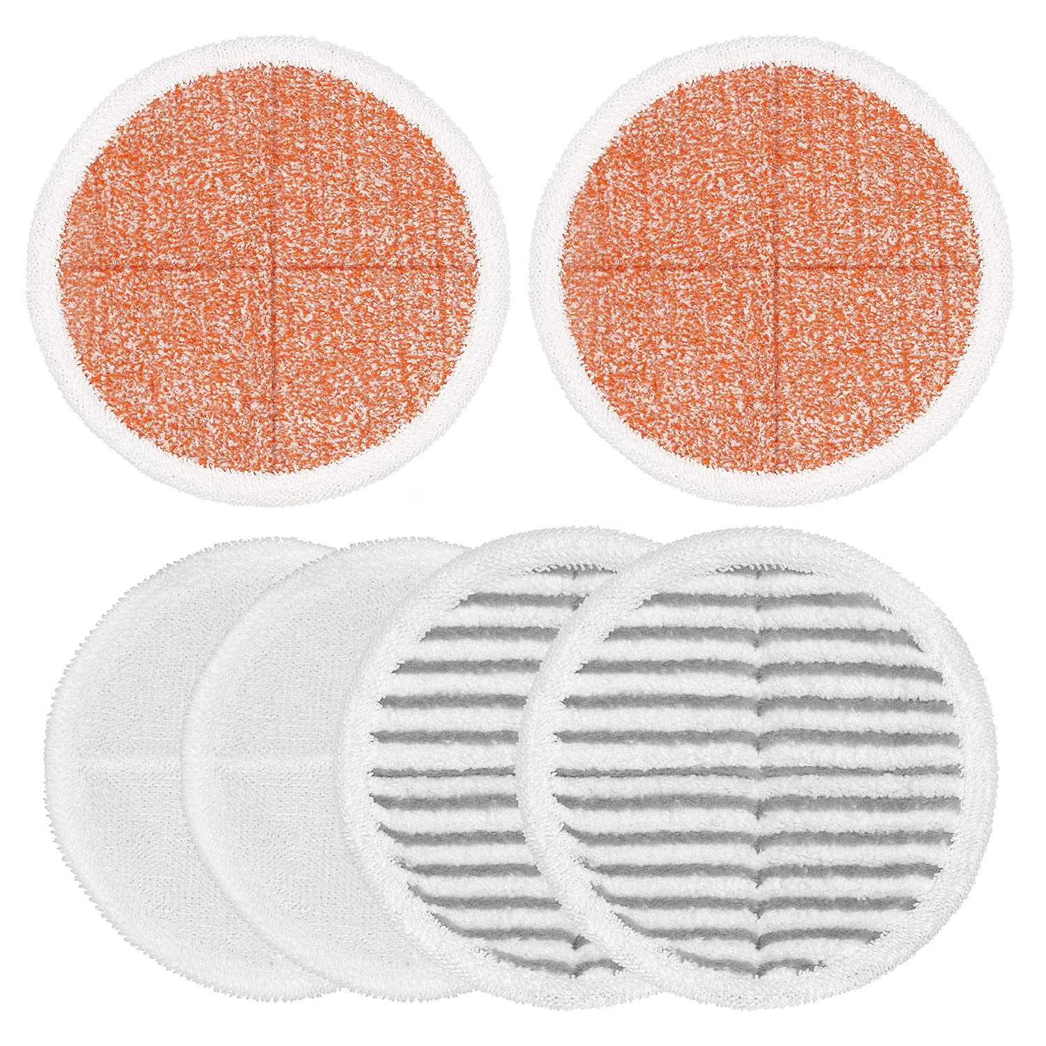 6 Pack Mop Pads Replacement Compatible With Bissell Spinwave Mops 2124 2039 2037 2039A Series Steam Mop Pads For Bissell Spinwav