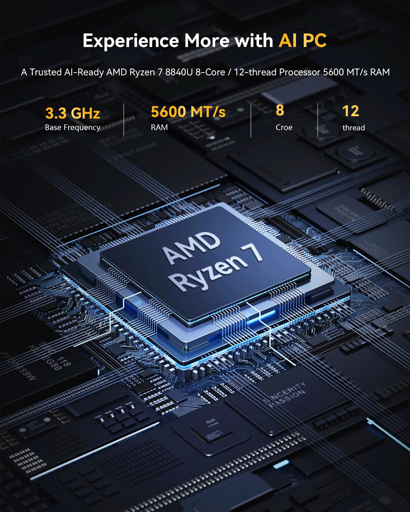 Dell Inspiron 16'' Fhd + Touchscreen Business Laptop, Amd Ryzen 7 8840U | Amd Radeon Graphics, 64Gb Ddr5 | 2Tb Ssd, Copilot Ai,