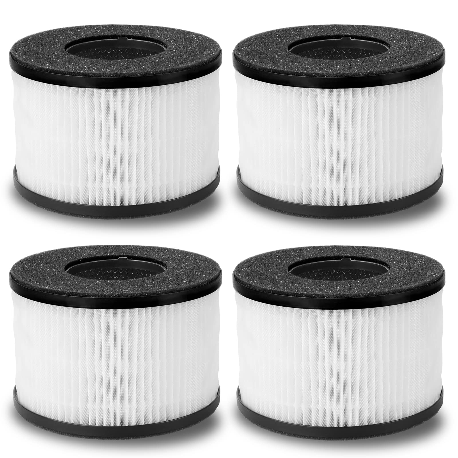 Smilyan 4 Pack Bs 03 Hepa Filter Replacement For Partu Bs 03 Air Purifier And Slevoo Bs 03 Hepa Air Purifier (Not Fit Bs 01), 3 