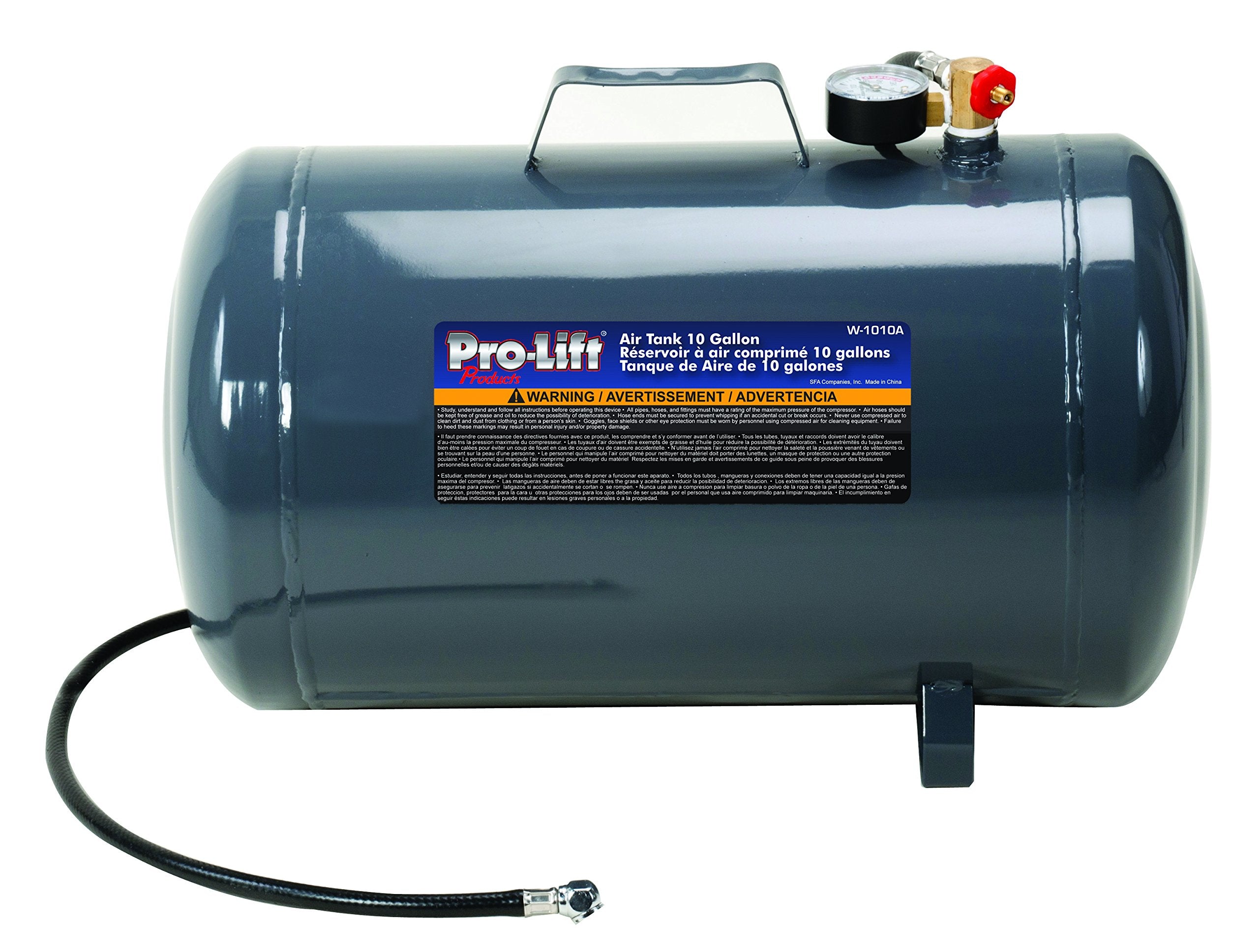 Pro-Lift W-1010A Grey Air Tank - 10 Gallon Capacity