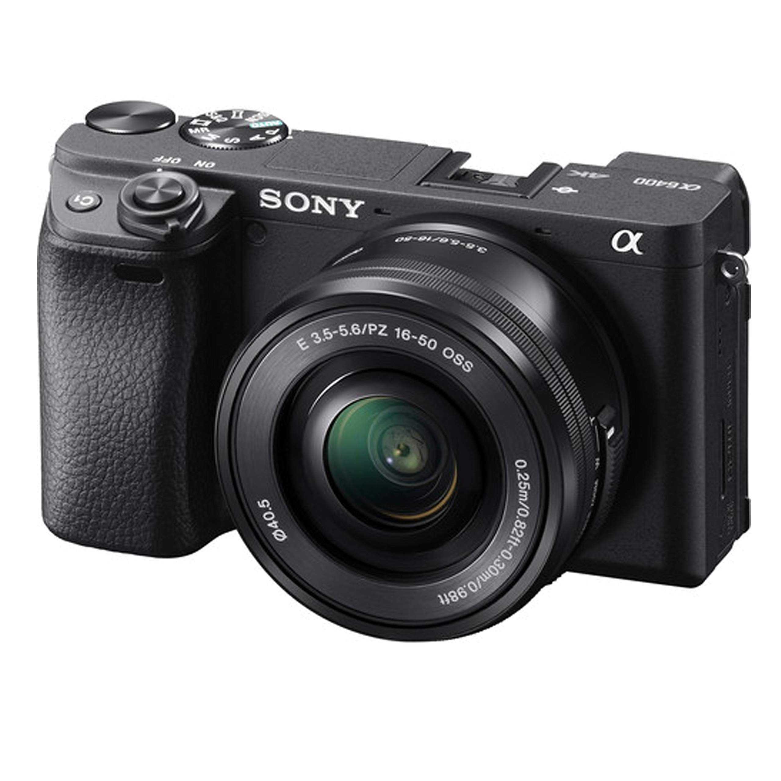 Sony Alpha A6400 Mirrorless Camera With 16-50Mm And 55-210Mm Lenses Bundle + Extreme Speed 64Gb Memory + T-Mount 420-800Mm Telep