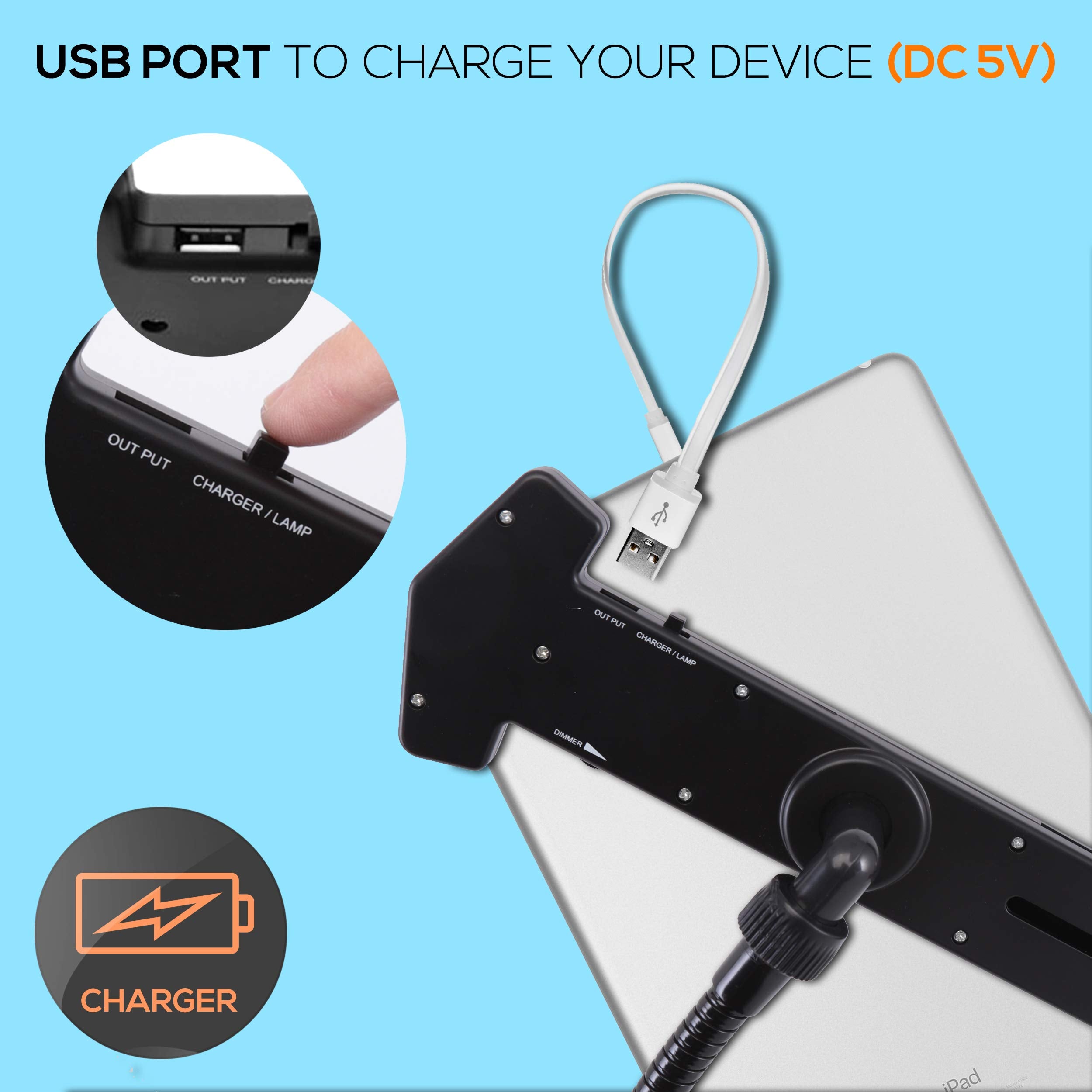 Pyle Tablet Holder Seat Bolt   Swivel Cradle, Table Clamp For All Ipads, Kindle, Androids, Ereaders, Nexus, Samsung Galaxy, Adju
