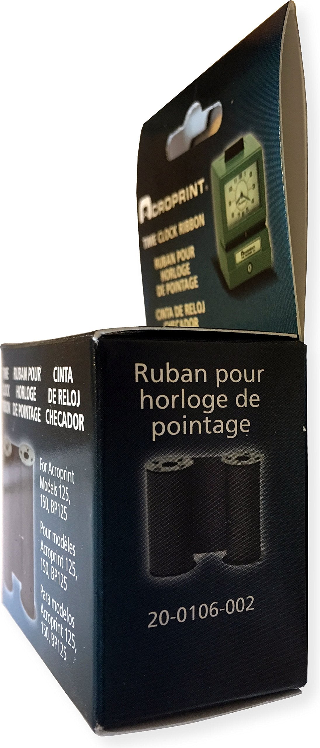 Acroprint 20 0106 002 Red And Blue Time Clock Ribbon For Models: 125, 150 And P150, Pack Of 6 Ribbons