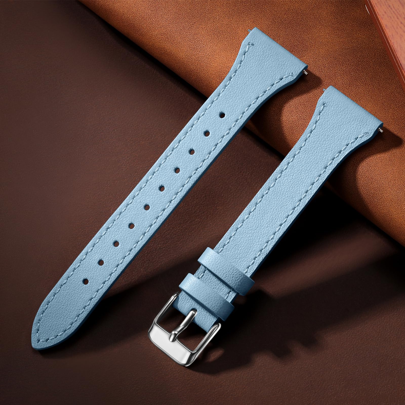 Geak Slim Leather Bands Compatible With Samsung Galaxy Watch 7 Band 40Mm 44Mm/Watch 6 5 4 40Mm 44Mm/Watch 4 Classic 42Mm 46Mm, G