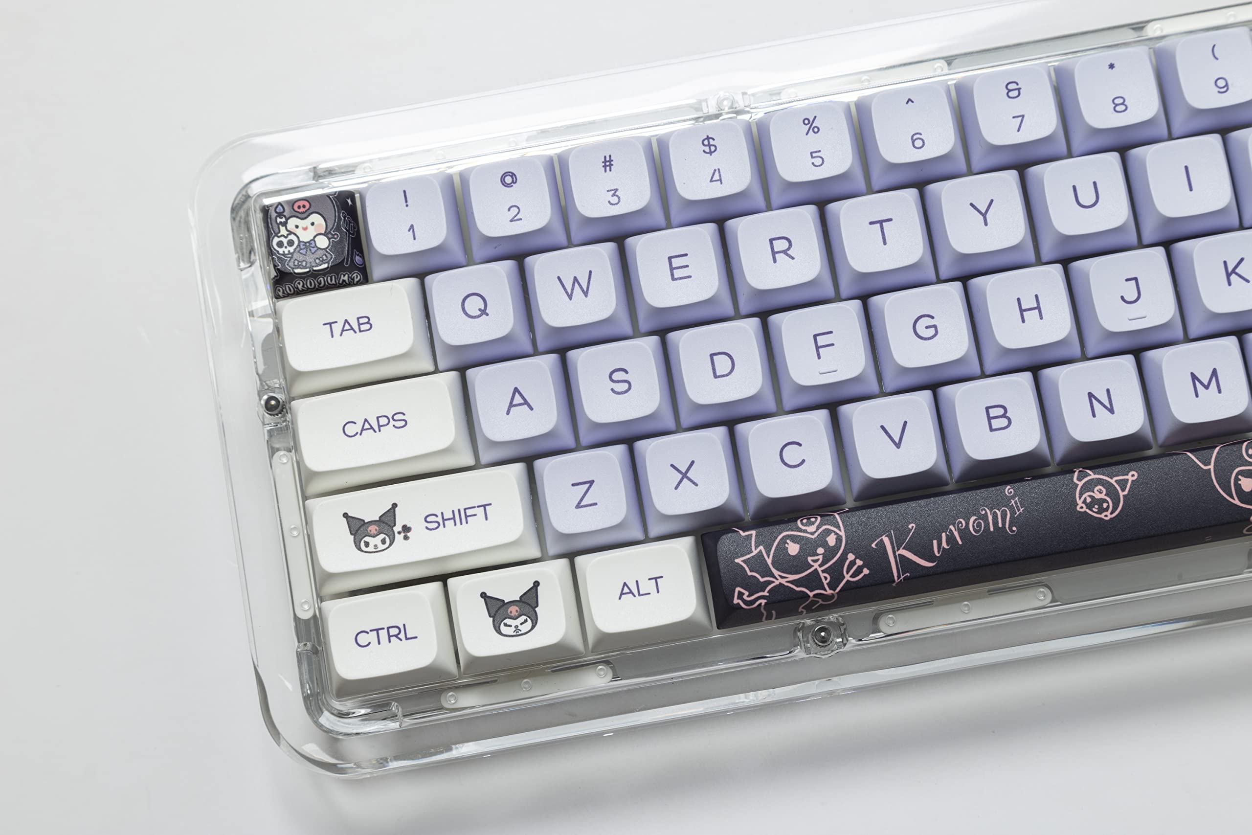 Ilycheegami Pbt Dye Sub Keycap Cute Cartoon Xda Keycaps Purple Keycaps Set Girl Custom Keyboard For Gateron Kailh Cherry Mx Swit