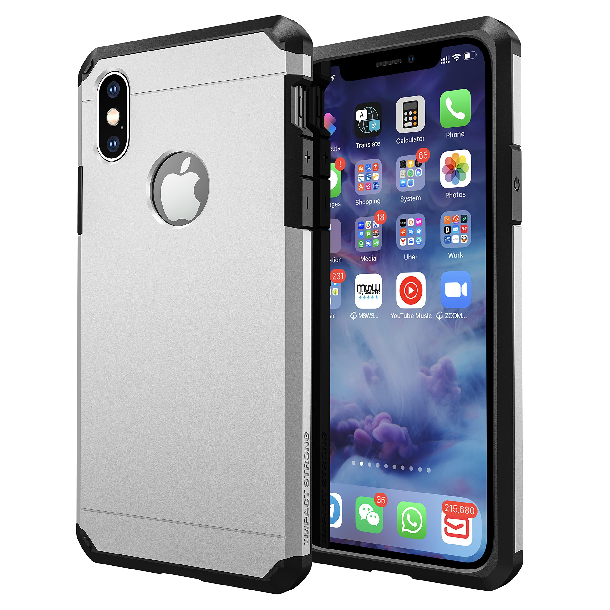 Impactstrong Compatible With Iphone X Case/Iphone Xs Case, Heavy Duty Dual Layer Protection Cover Heavy Duty Case Designed For I