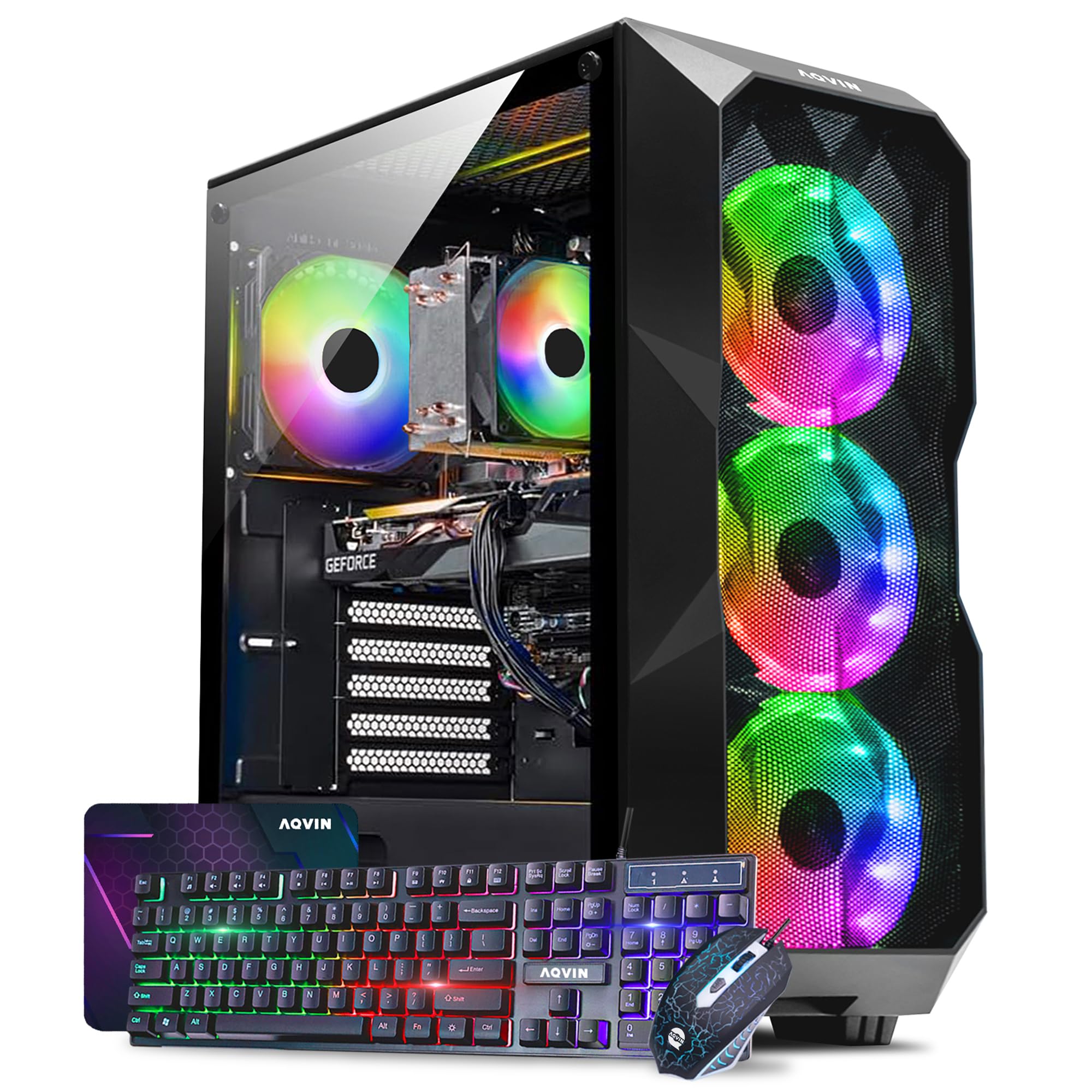 Aqvin Aqb70 Rgb Gaming Pc   Intel Core I7 Processor Upto 4.60Ghz 32Gb Ddr4 Ram 1Tb Nvme Ssd Geforce Gtx 1660 6Gb Hdmi Windows 11