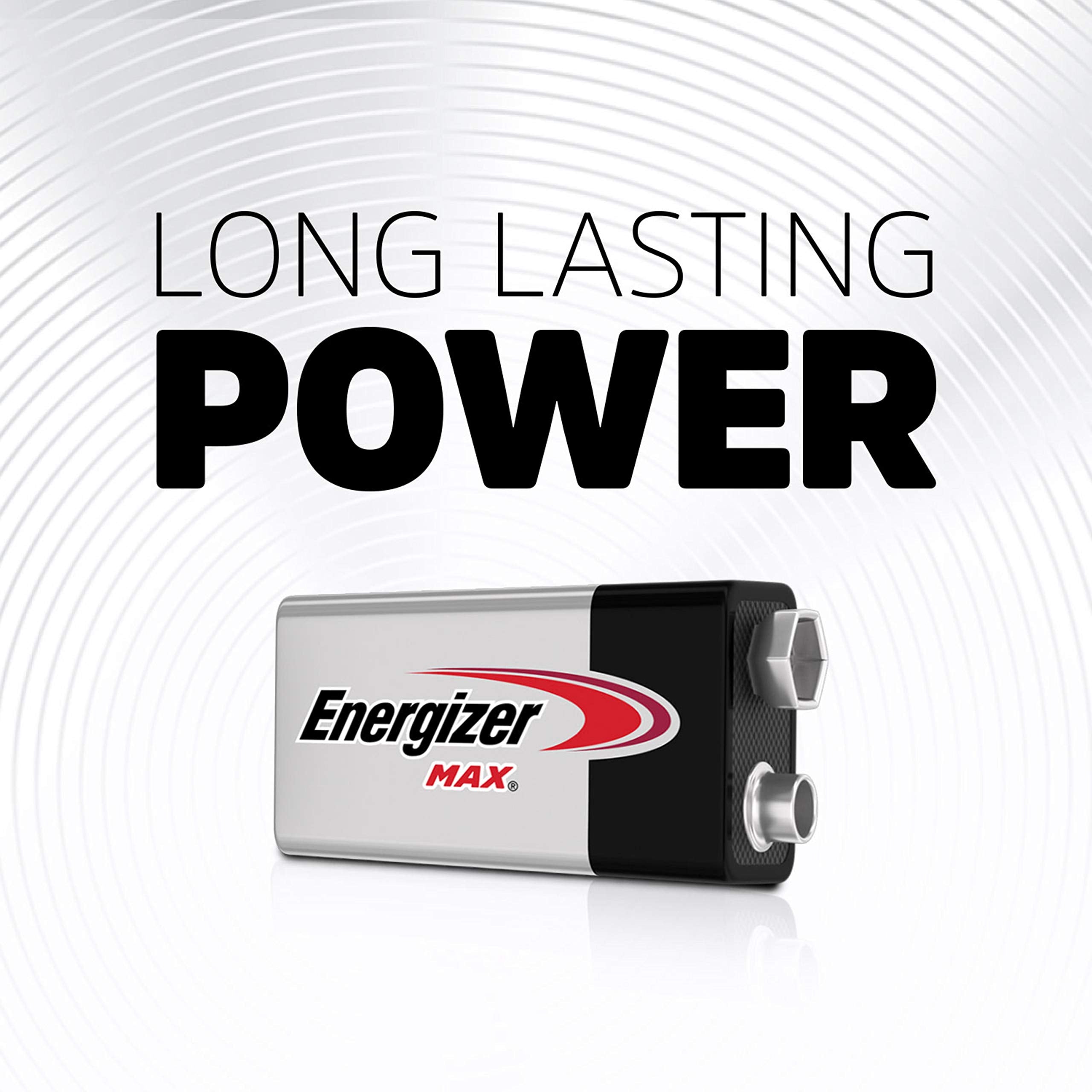 Energizer Max 9V Batteries (4 Pack), 9 Volt Alkaline Batteries   Packaging May Vary