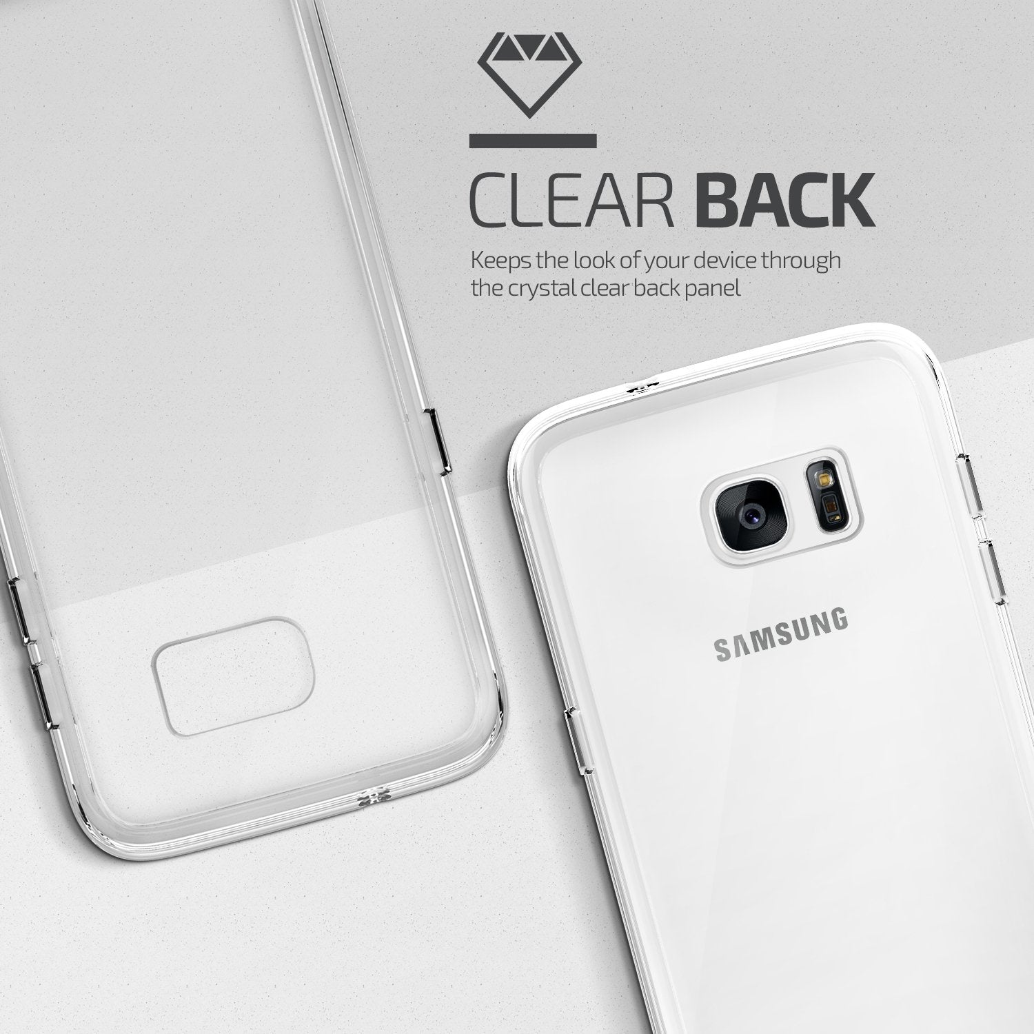 Galaxy S7 Edge Case, Vrs Design [Crystal Mixx][Transparent]   [Clear Cover][Slim Protection] For Samsung S7 Edge