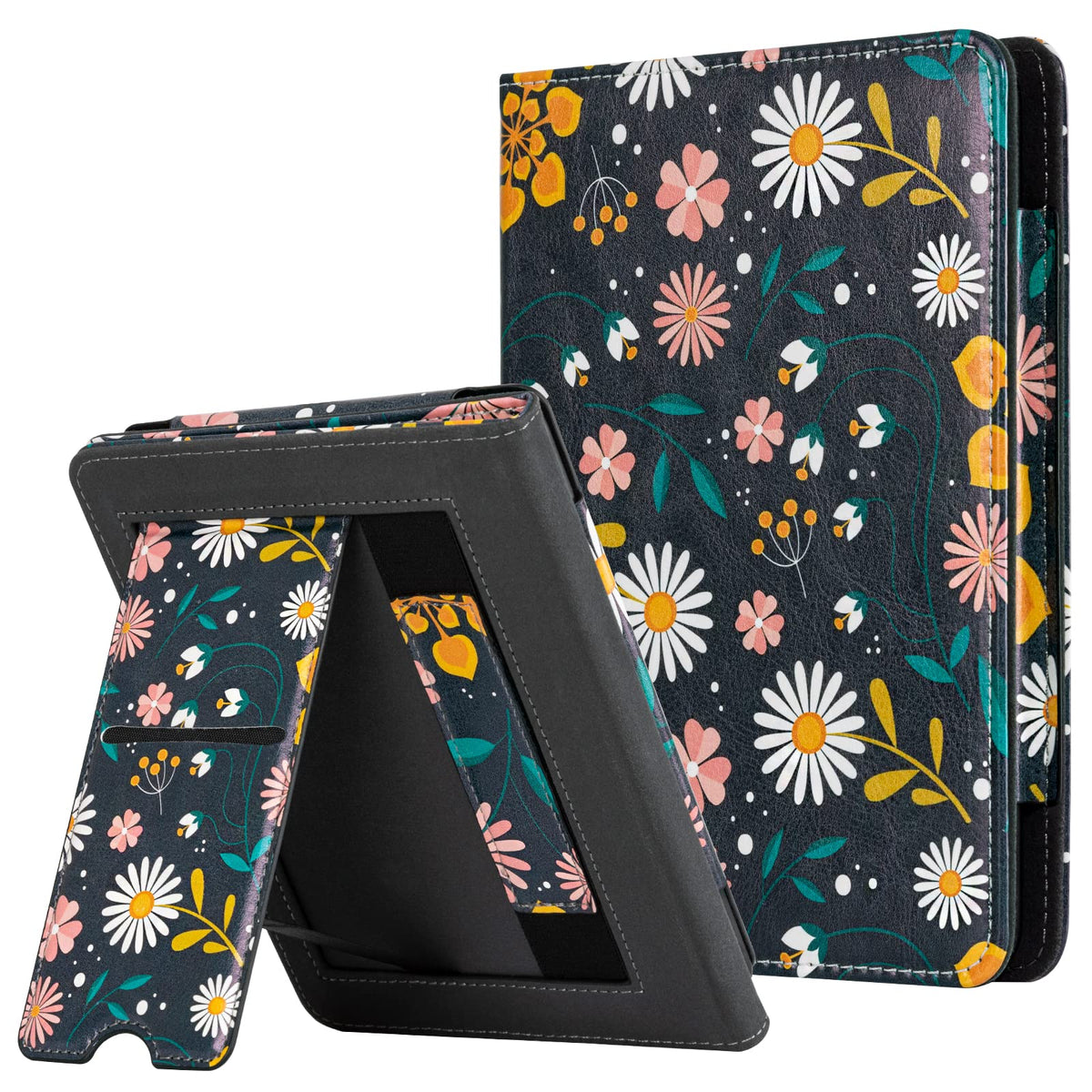Cobak Case For Kindle Paperwhite   All New Pu Leather Cover With Auto Sleep Wake, Hand Strap, Card Slot For Kindle Paperwhite Si
