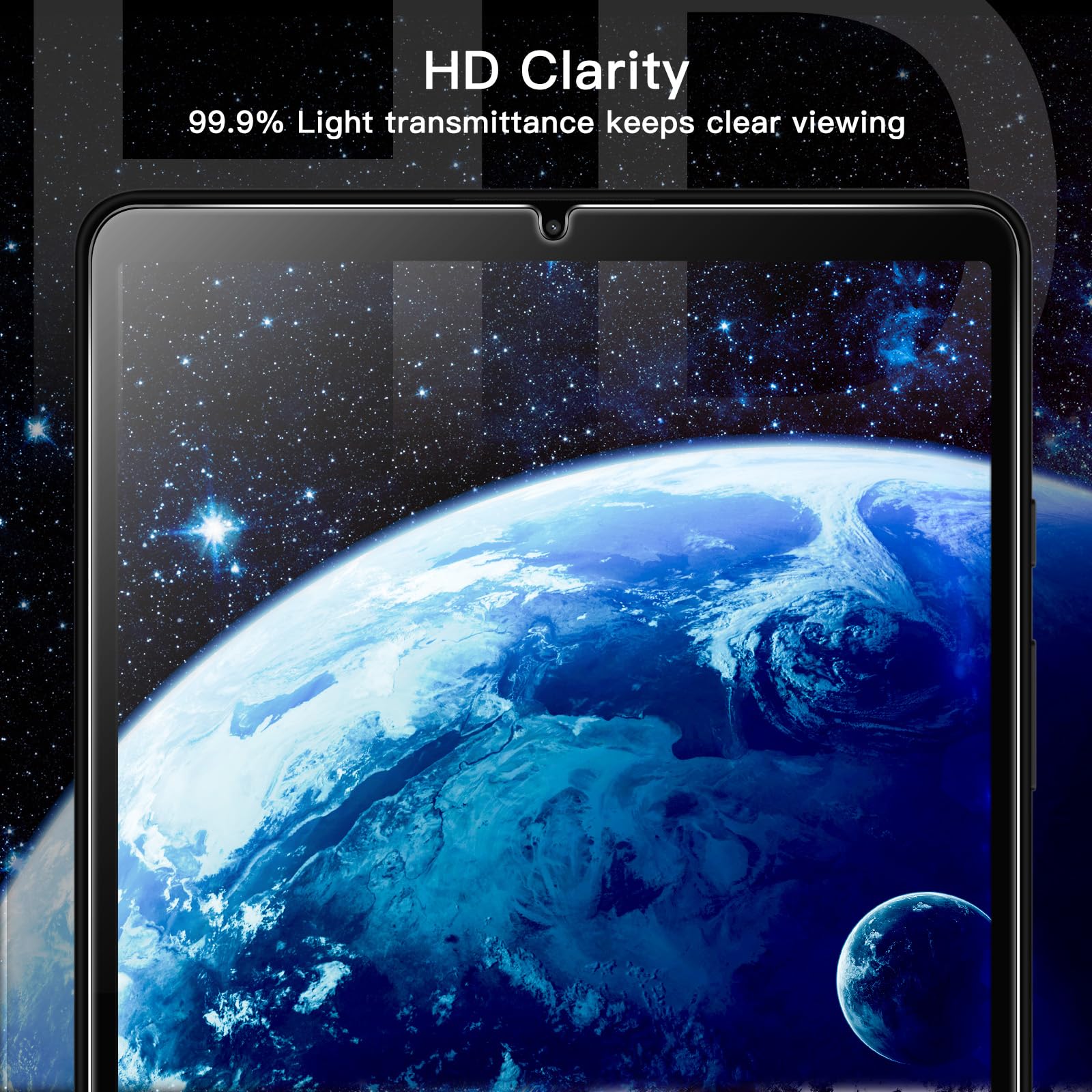 Jetech Screen Protector For Samsung Galaxy Tab A9 8.7 Inch 2023 With Easy Installation Frame, Tempered Glass Film, Hd Clear, 2 P