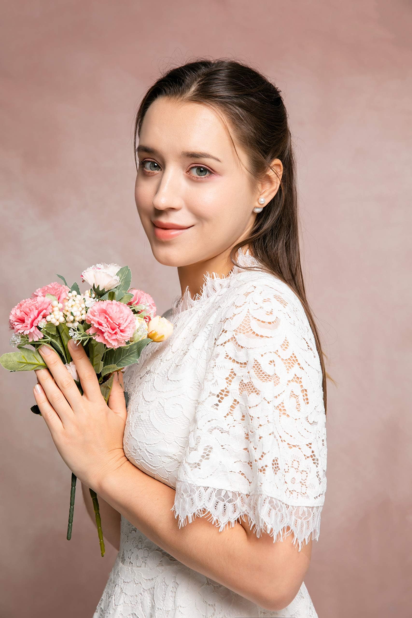 Kate 7X5Ft/2.2M(W) X1.5M(H) Pink Texture Backdrop For Photoshoot Seamless Portrait Headshot Background Photo Video Studio Props