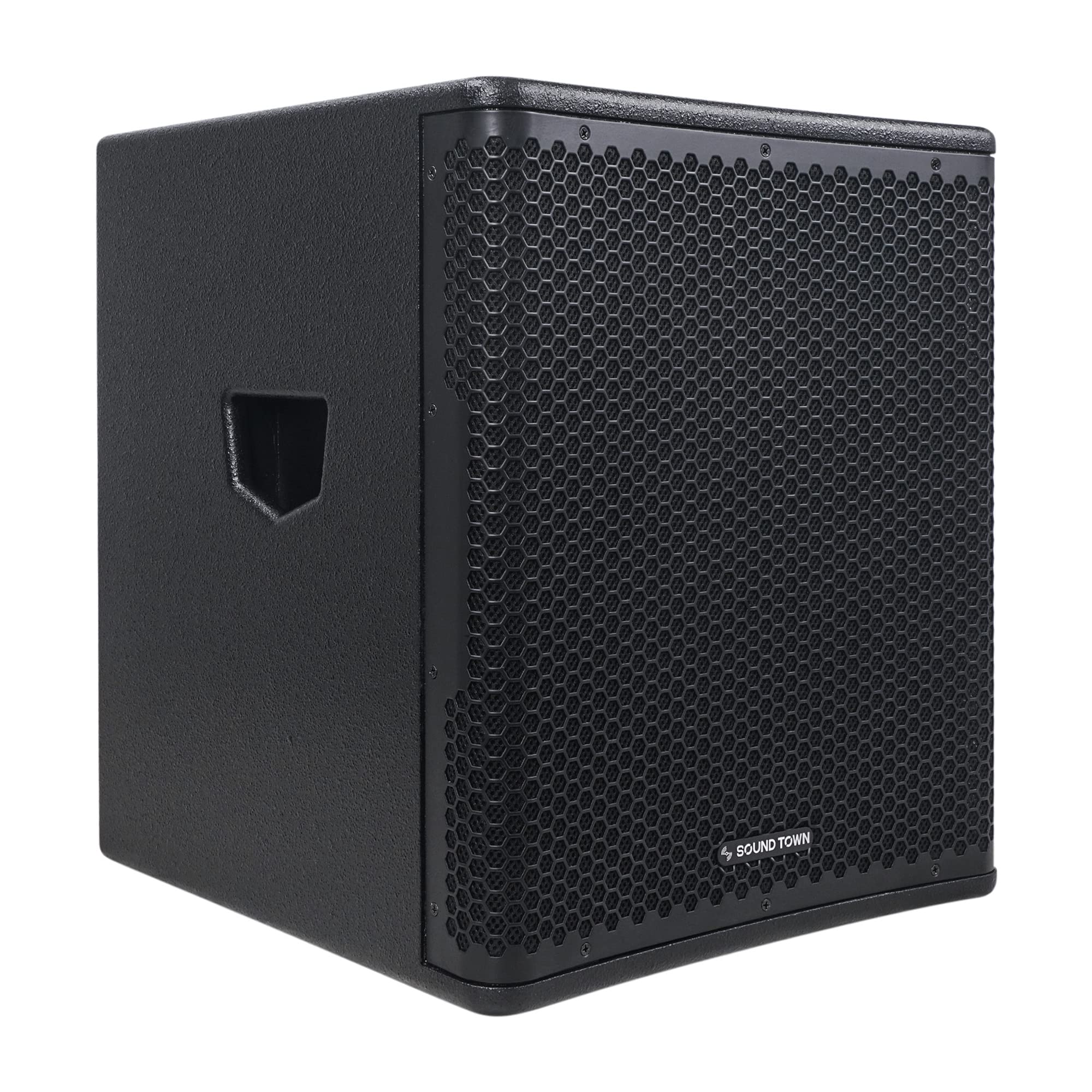 Sound Town Oberon Series 15'' 1400W Powered Pa/Dj Subwoofer With Class D Amplifier, Lpf And Selectable Dsp Output Modes, 4'' Voi