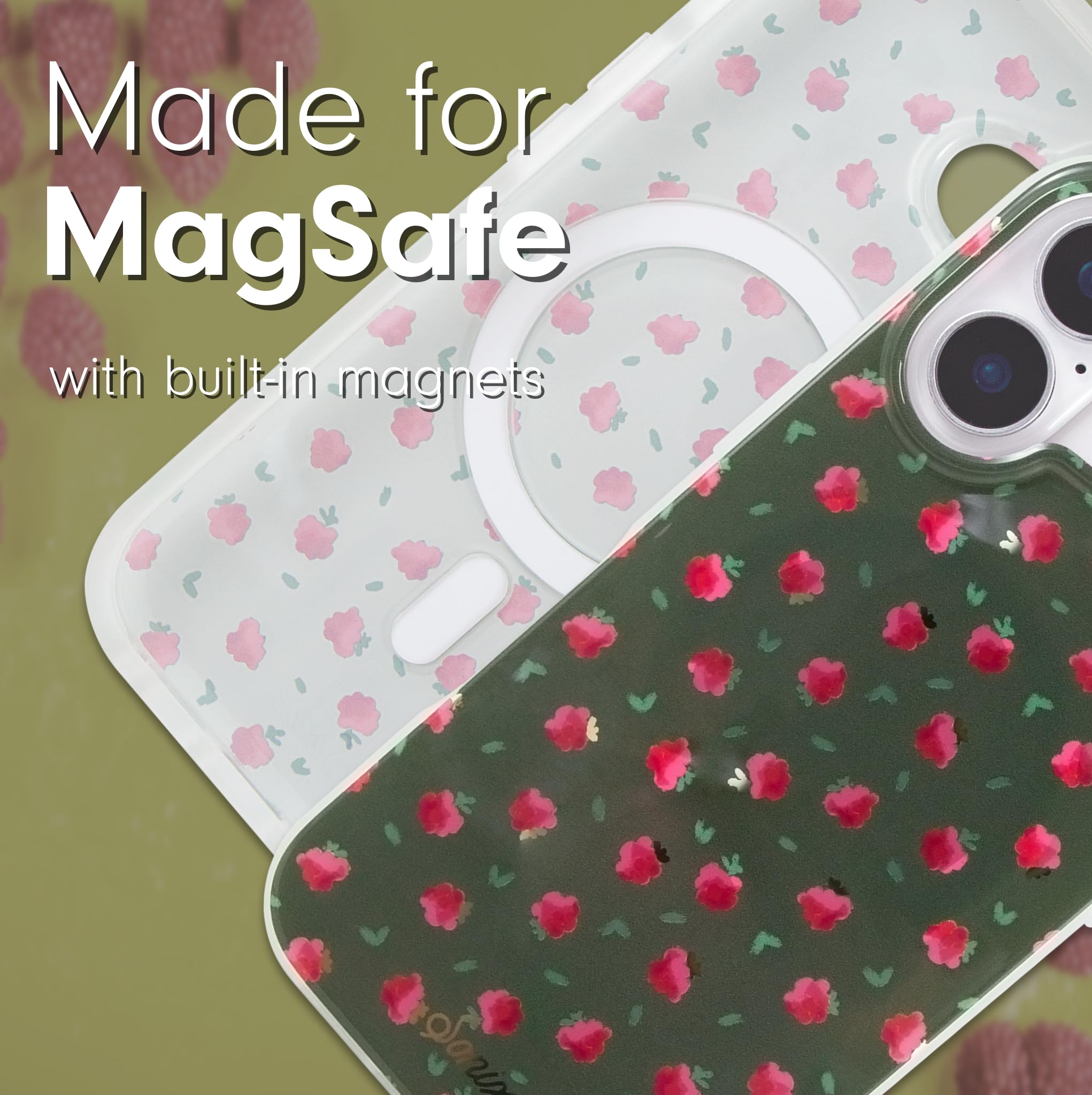 Sonix Case For Iphone 16 | Compatible With Magsafe | 10Ft Drop Tested | Raspberry Delight