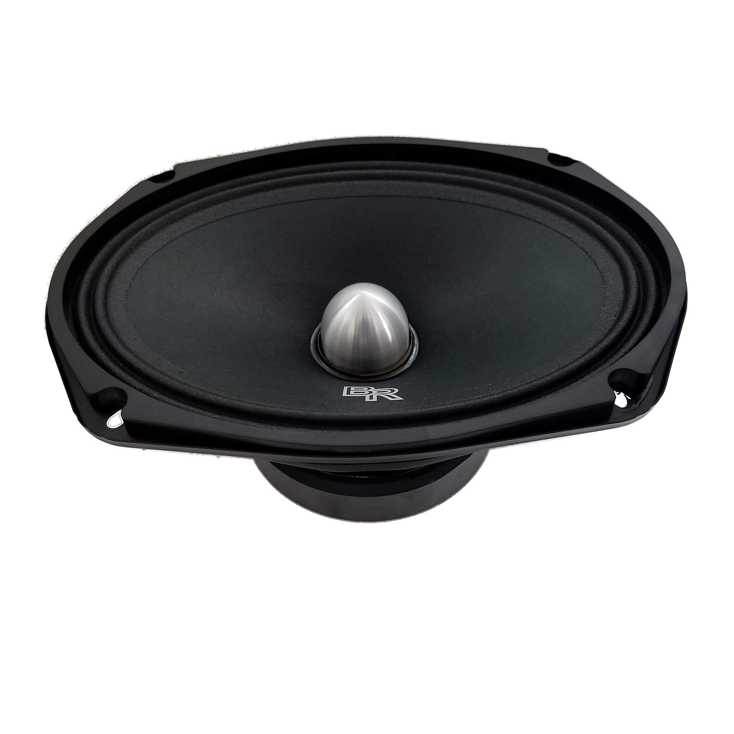 Bass Rockers Brm69V2 One 6X9'' High Performance 8 Ohm, 300W Rms, 600W Max Premium Quality Audio Midrange Car Speaker