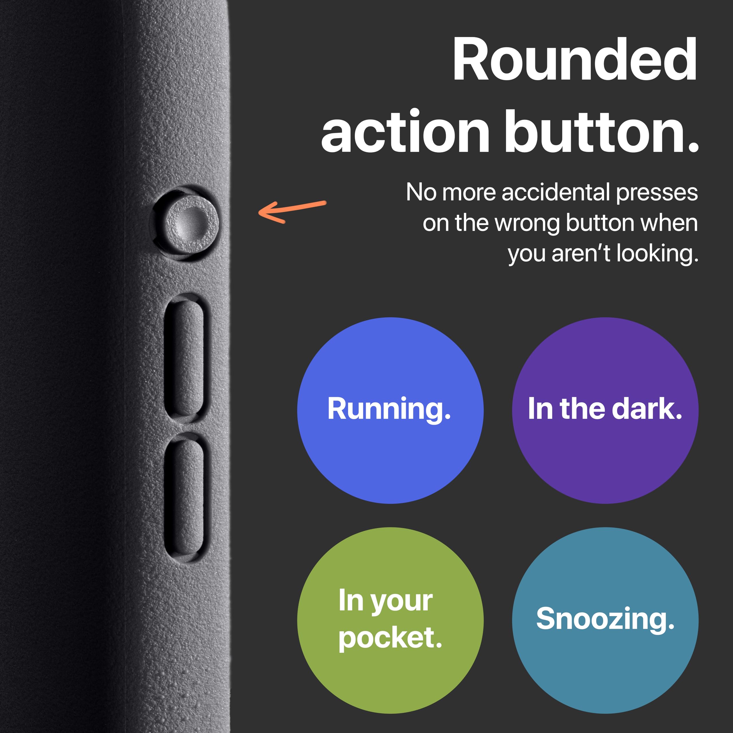 Tineeowl For Iphone 16 Pro Magnetic Case, Compatible With Magsafe, Tpu, Minimalist, Slim/Thin, Grippy, Microfiber Lining, Rounde