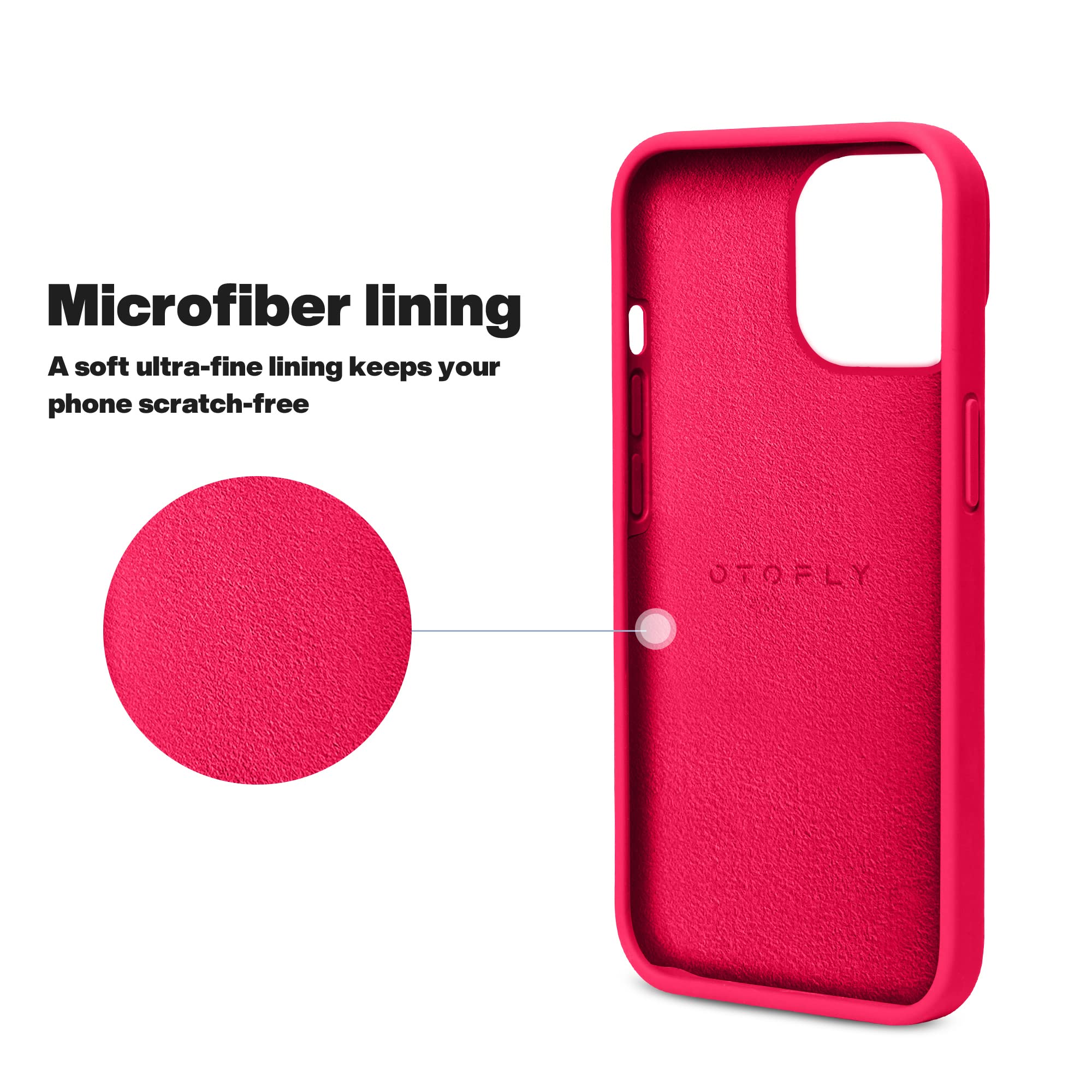 Otofly Iphone 13 Pro Case,[Military Grade Drop Protection] [Anti Scratch Microfiber Lining] Silicone Shockproof Protective Phone