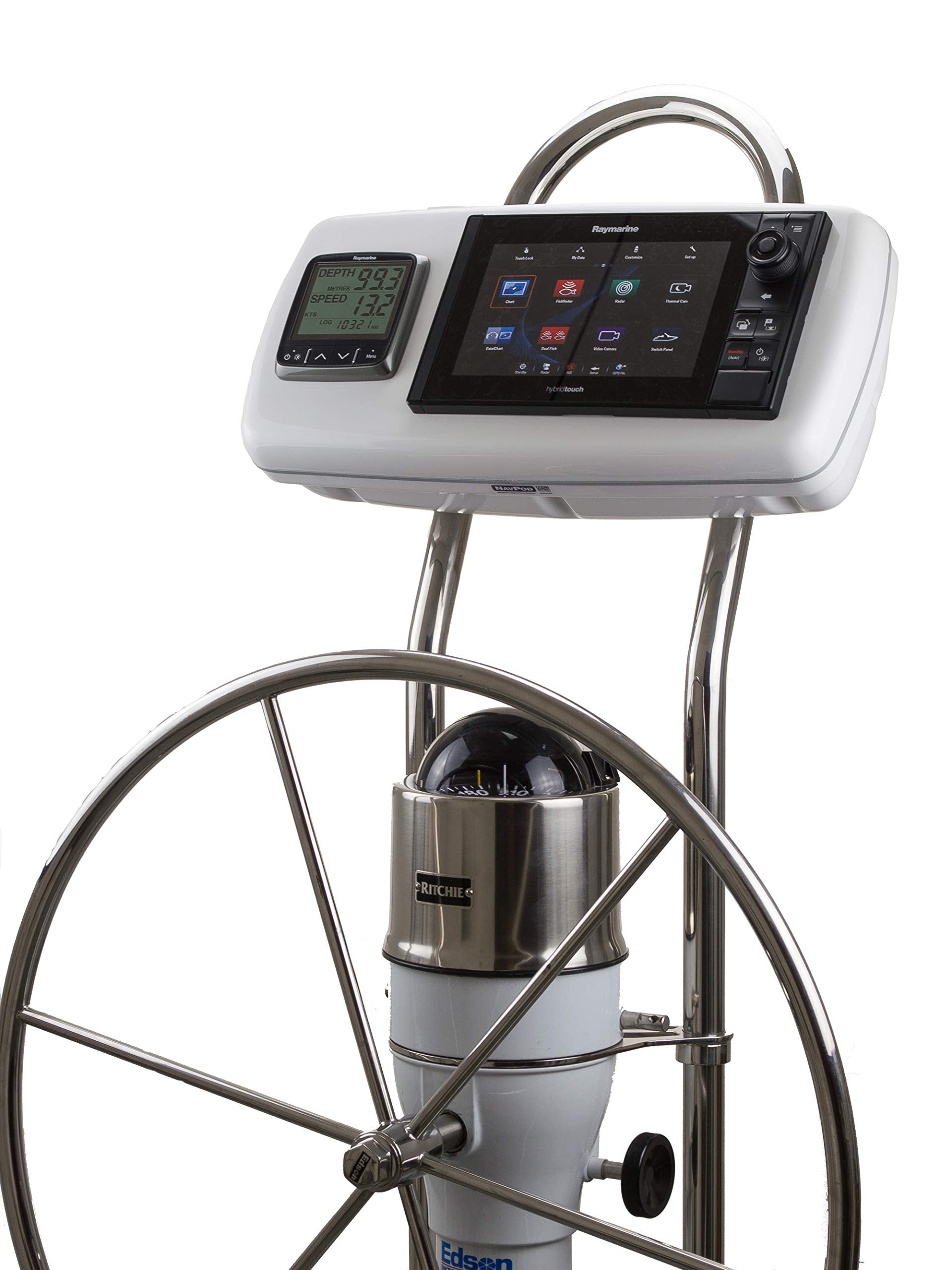 Navpod Gp1040-19 Systempod Pre-Cut For Raymarine Axiom Pro 9, Es95/Es97/Es98 And 1 Inst. (3.6'' Hole) For 9.5'' Wide Guard,WBEEAB01BM9CCZI