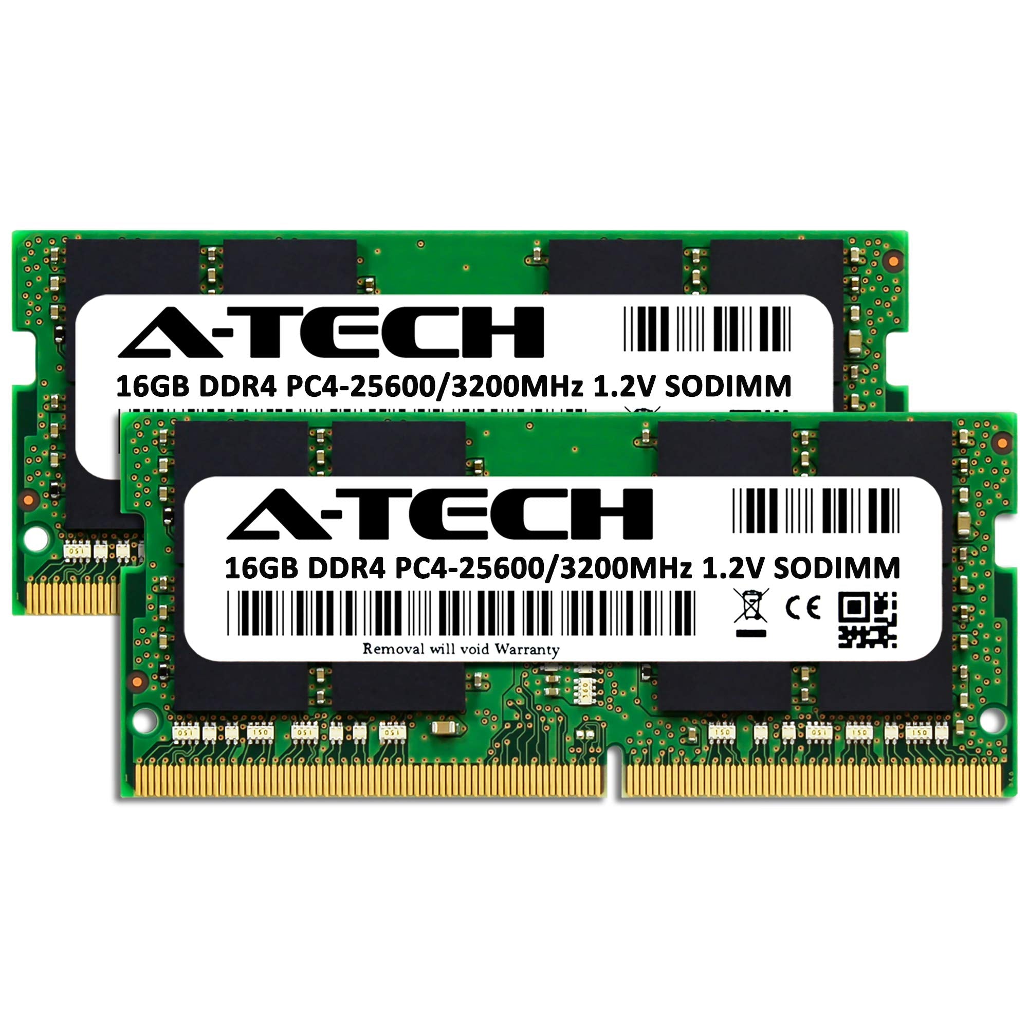 A Tech 32Gb (2X16Gb) Ddr4 3200 Mhz Sodimm Pc4 25600 (Pc4 3200Aa) Cl22 Non Ecc Laptop Ram Memory Modules
