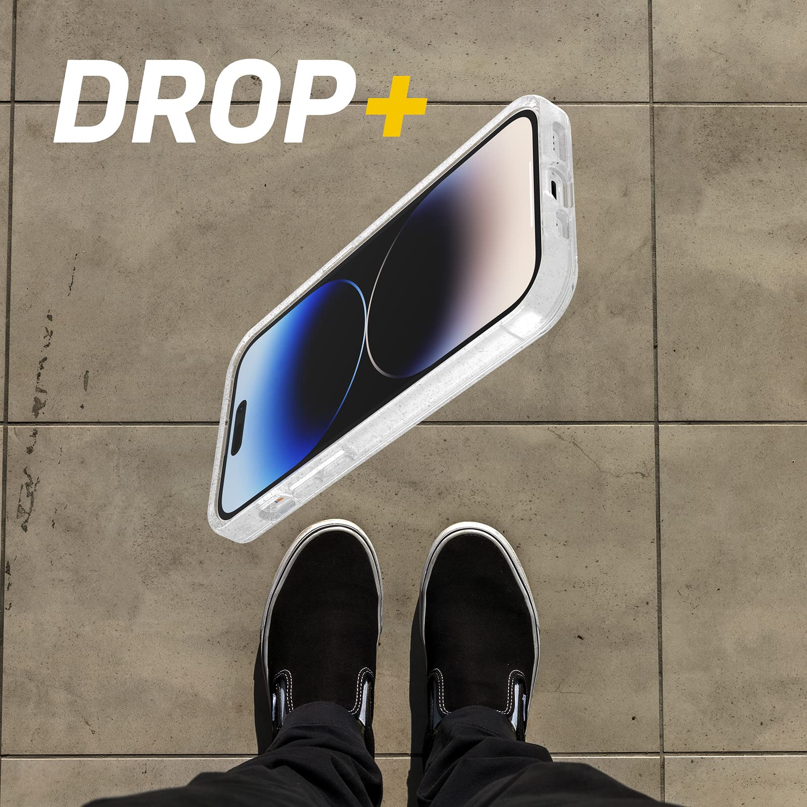 Otterbox Iphone 14 Pro (Only) Symmetry Series Case   Y2K Butterfly (Clear/Blue), Ultra Sleek, Wireless Charging Compatible, Rais