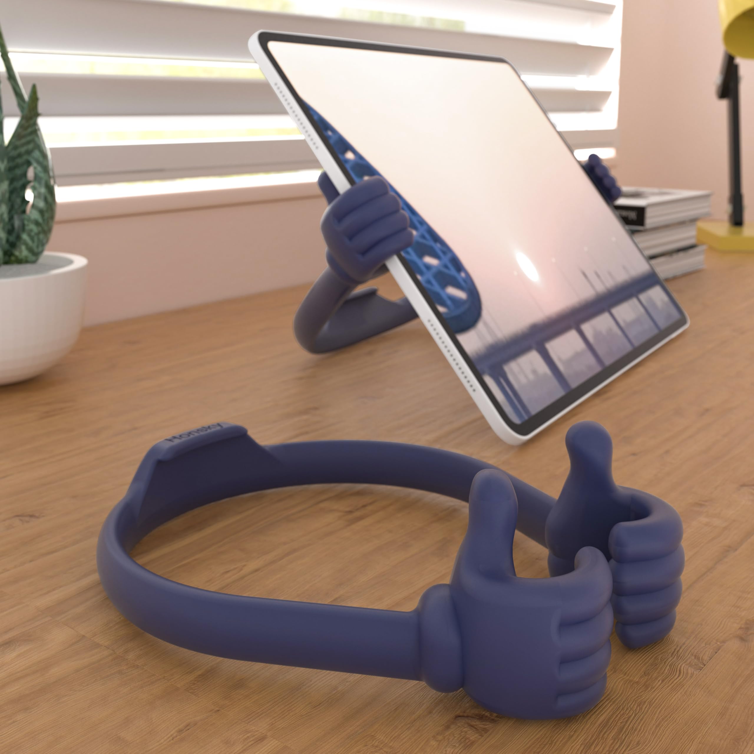 Honsky Thumbs Up Tablet Stand,Portable Monitor Stand Holder For Desktop,Tablet Display Stands Holder, Stand For Desk Universal C